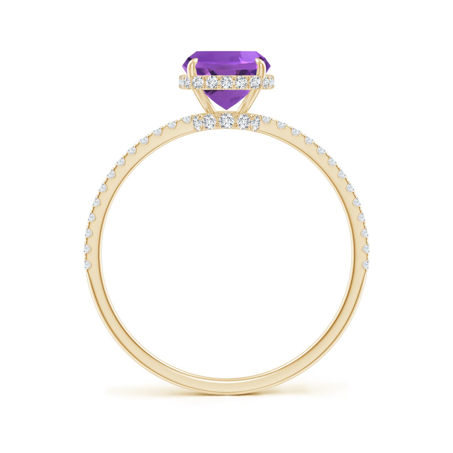 AAA - Amethyst / 1.5 CT / 14 KT Yellow Gold