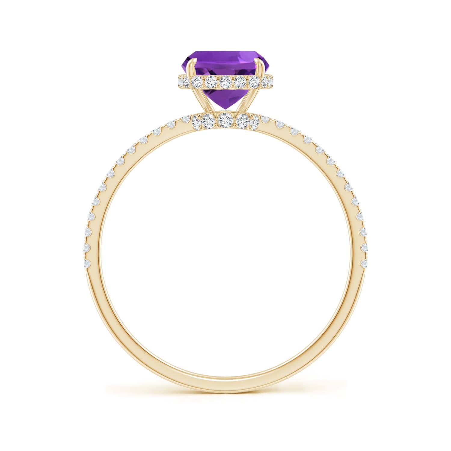 AAAA - Amethyst / 1.5 CT / 14 KT Yellow Gold