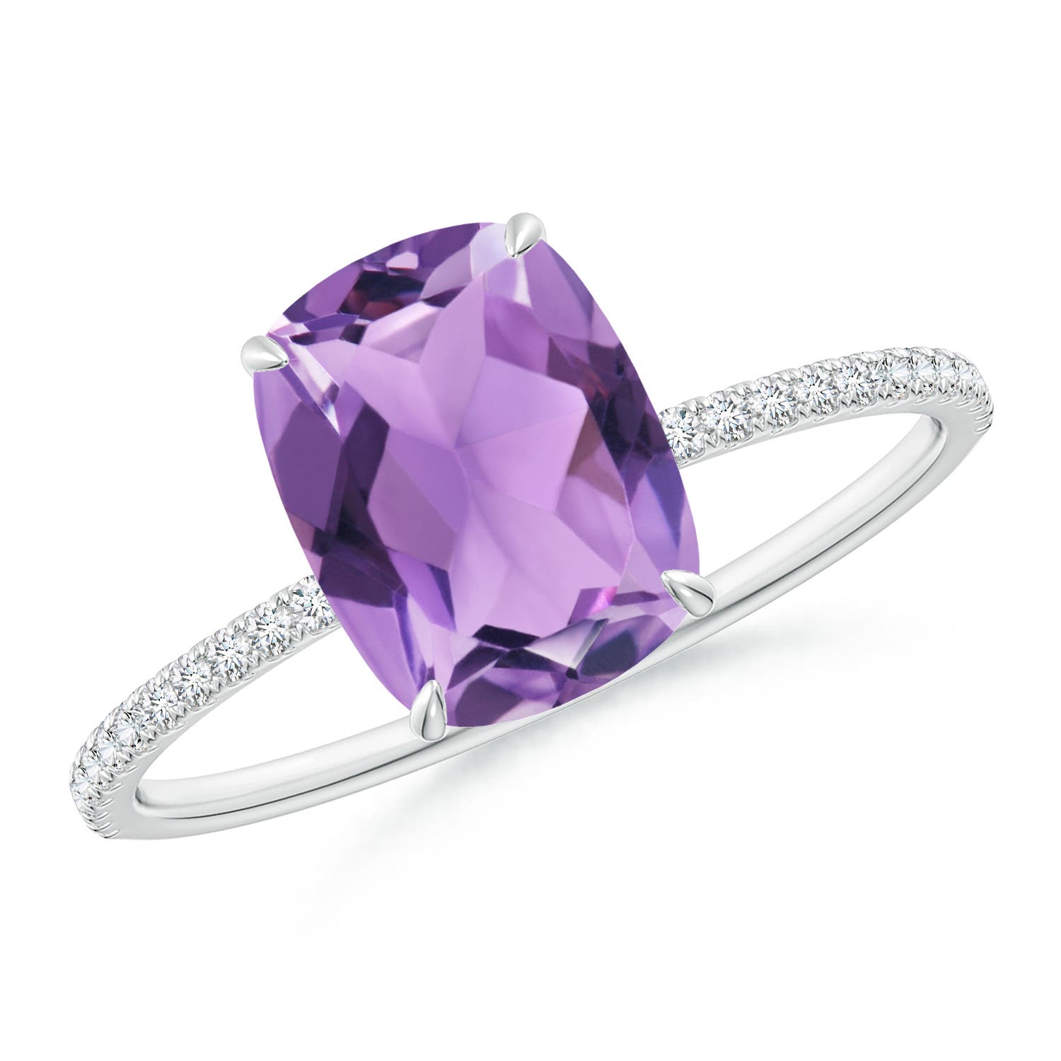 A - Amethyst / 2.35 CT / 14 KT White Gold