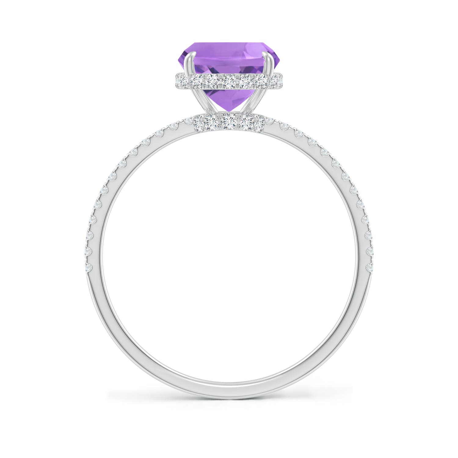 A - Amethyst / 2.35 CT / 14 KT White Gold