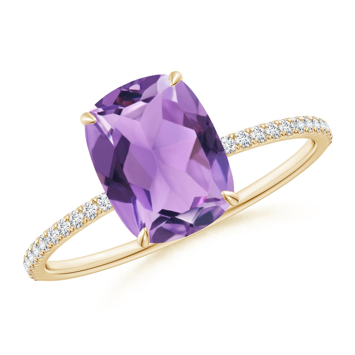 A - Amethyst / 2.35 CT / 14 KT Yellow Gold