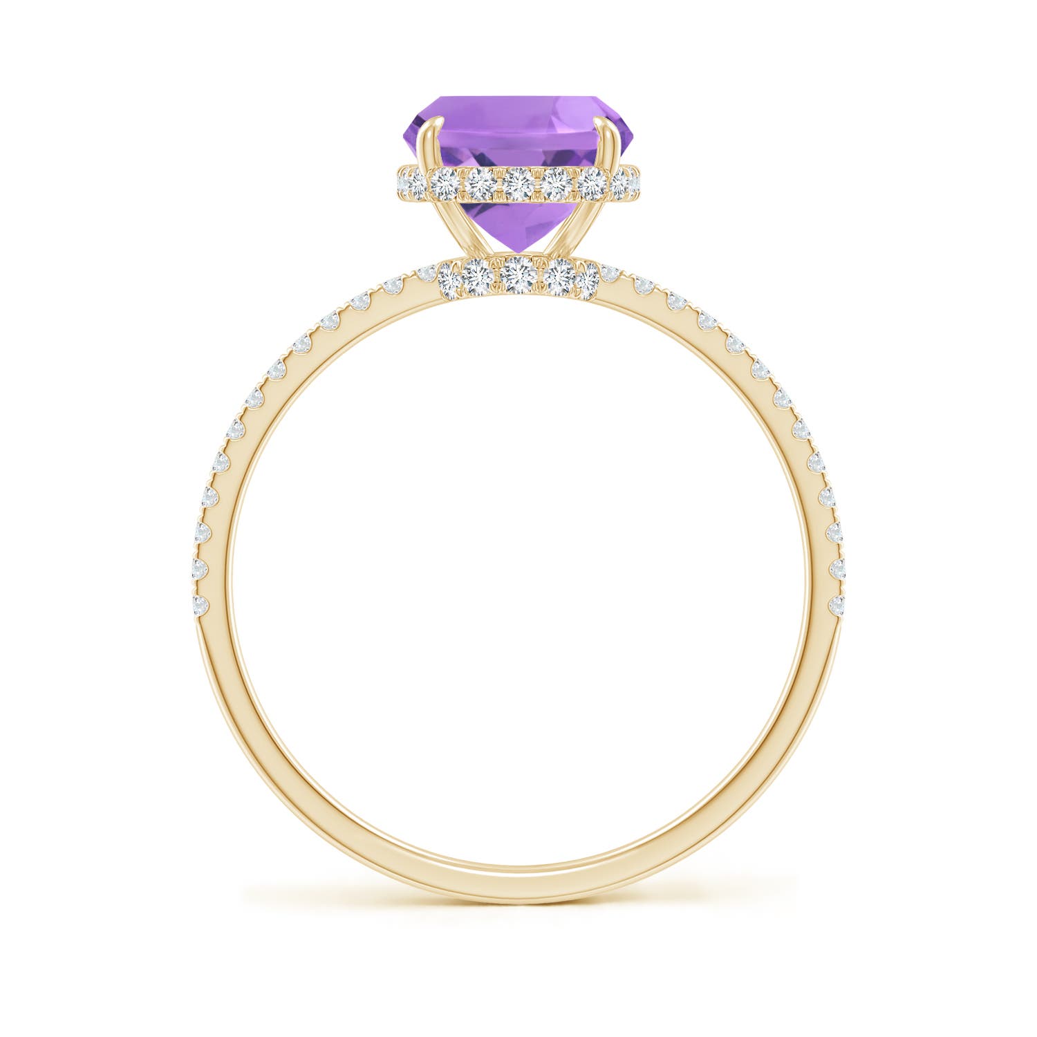 A - Amethyst / 2.35 CT / 14 KT Yellow Gold