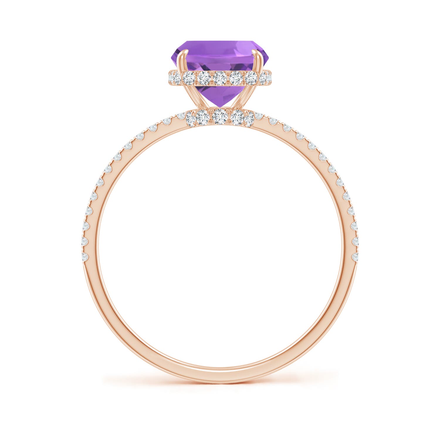 AA - Amethyst / 2.35 CT / 14 KT Rose Gold