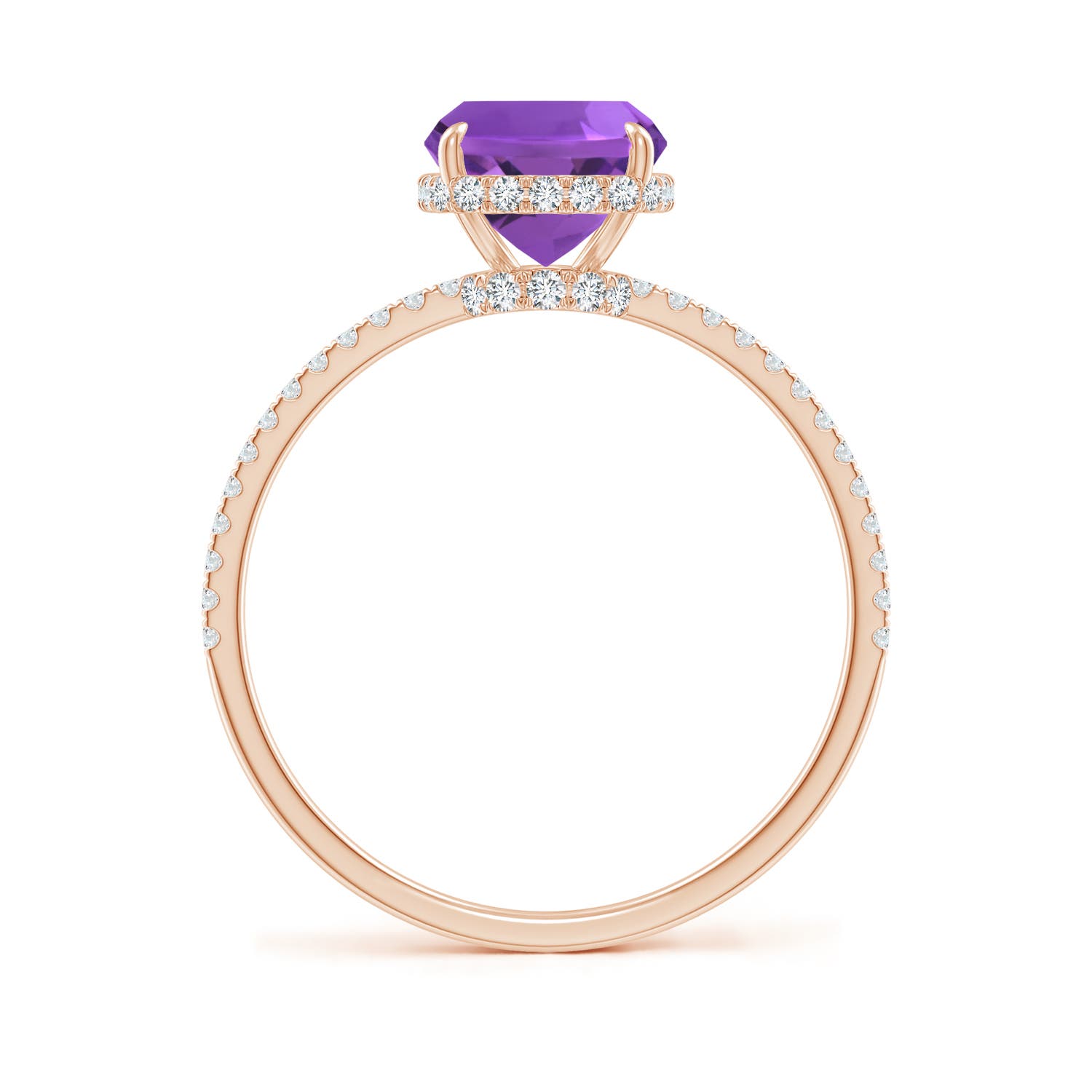 AAA - Amethyst / 2.35 CT / 14 KT Rose Gold