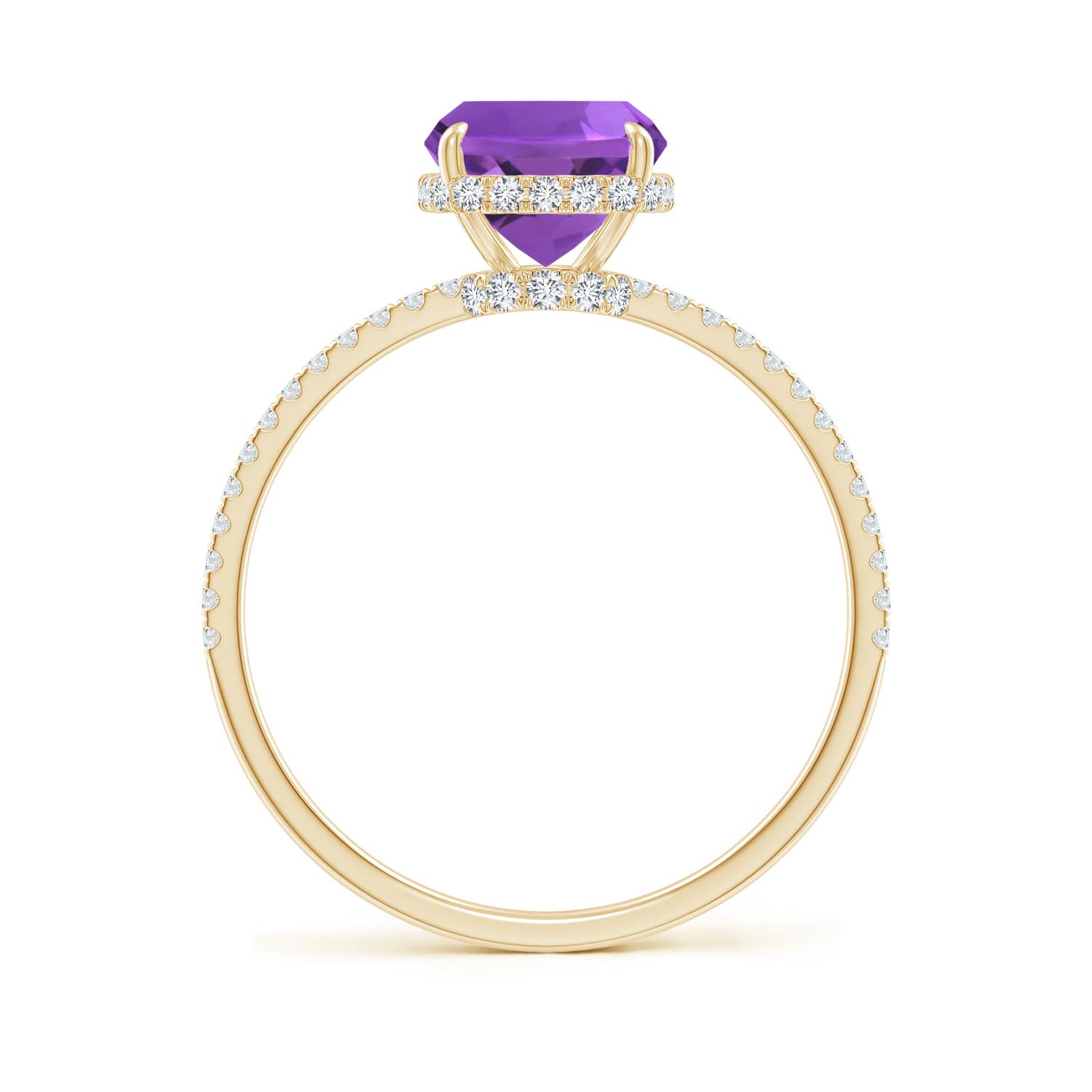 AAA - Amethyst / 2.35 CT / 14 KT Yellow Gold