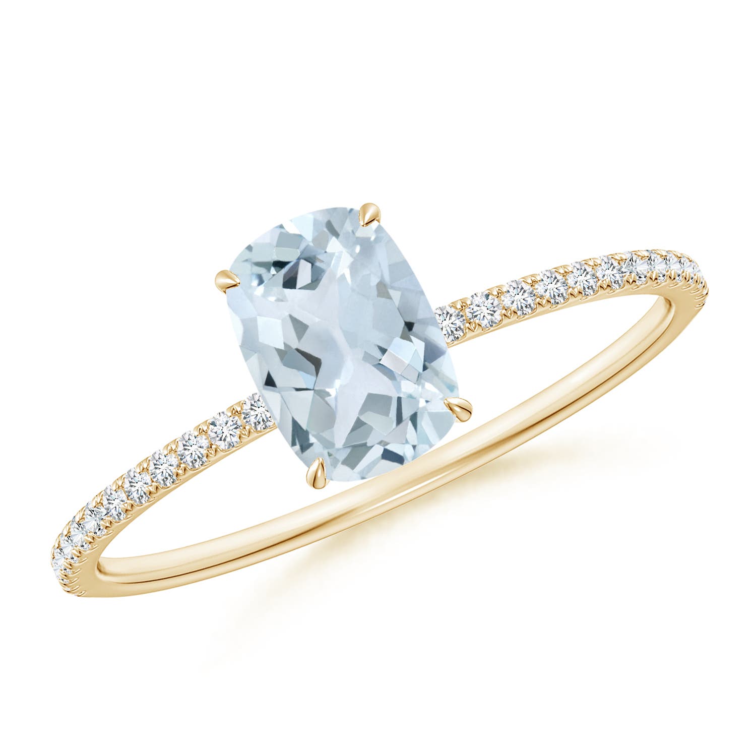 A - Aquamarine / 1.2 CT / 14 KT Yellow Gold