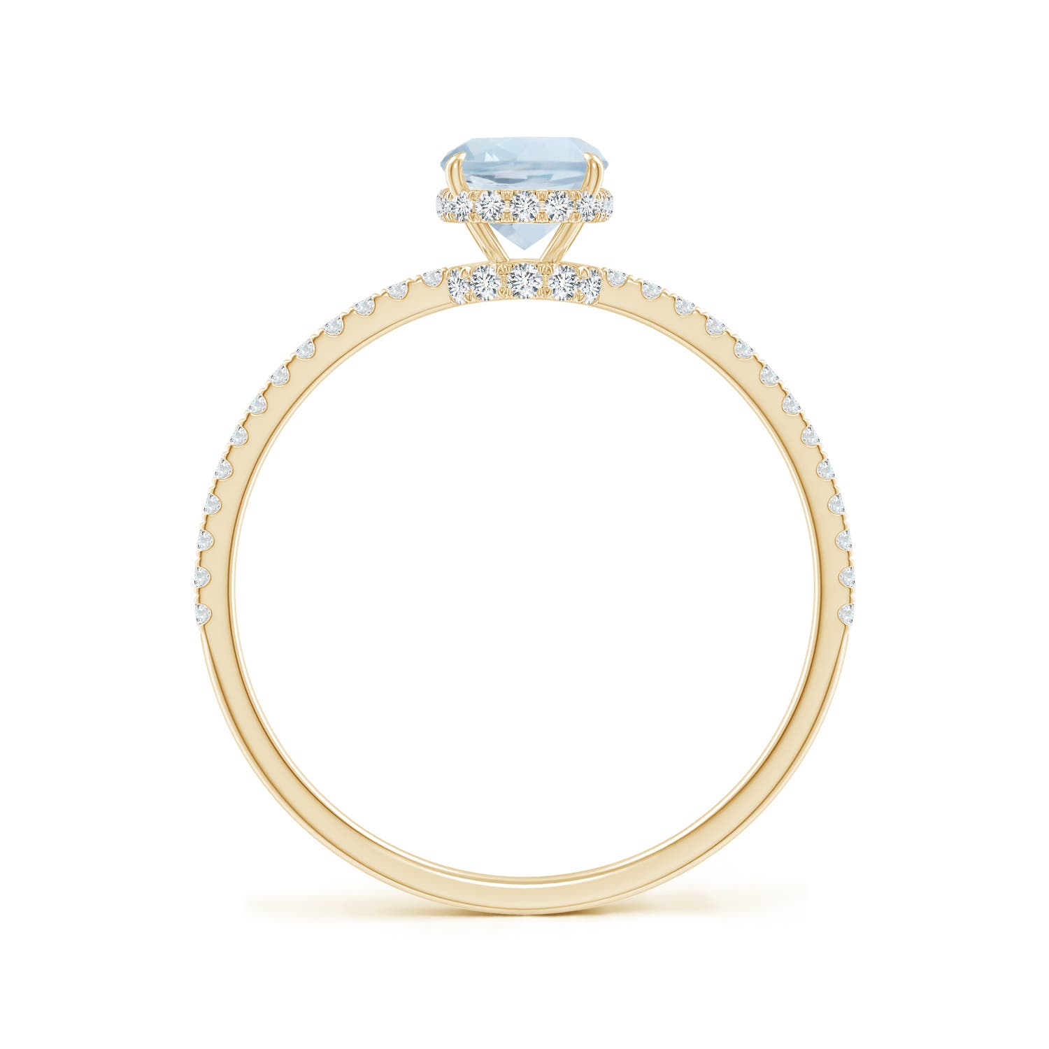 A - Aquamarine / 1.2 CT / 14 KT Yellow Gold