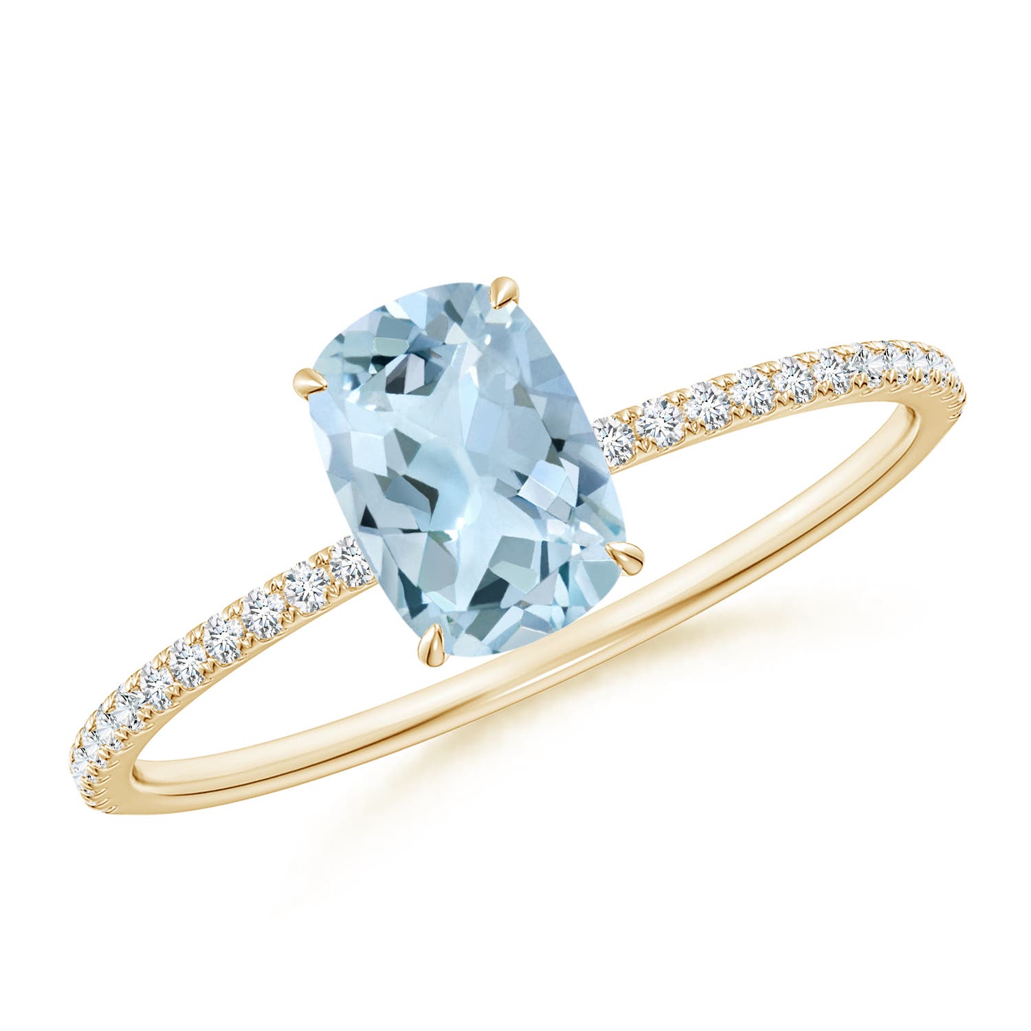 AA - Aquamarine / 1.2 CT / 14 KT Yellow Gold