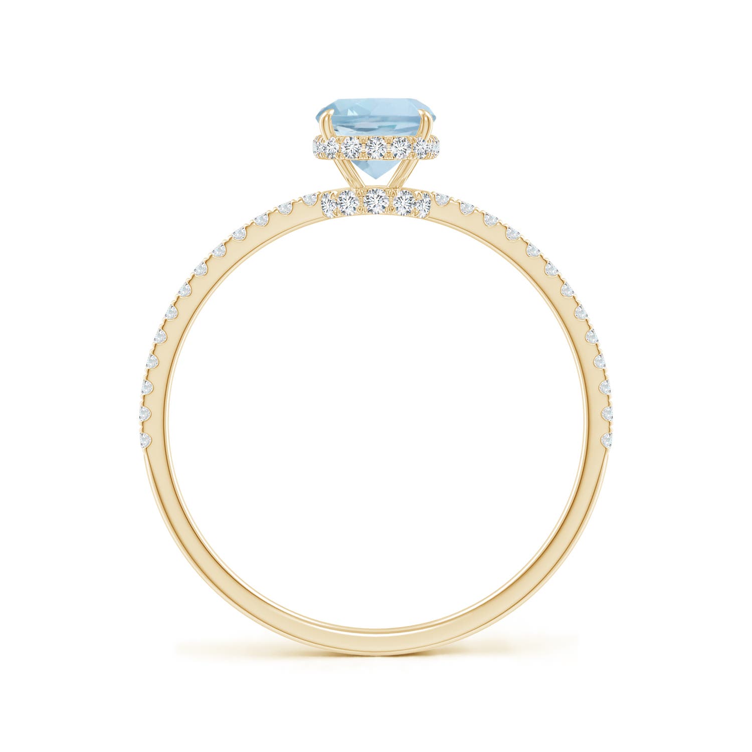 AA - Aquamarine / 1.2 CT / 14 KT Yellow Gold