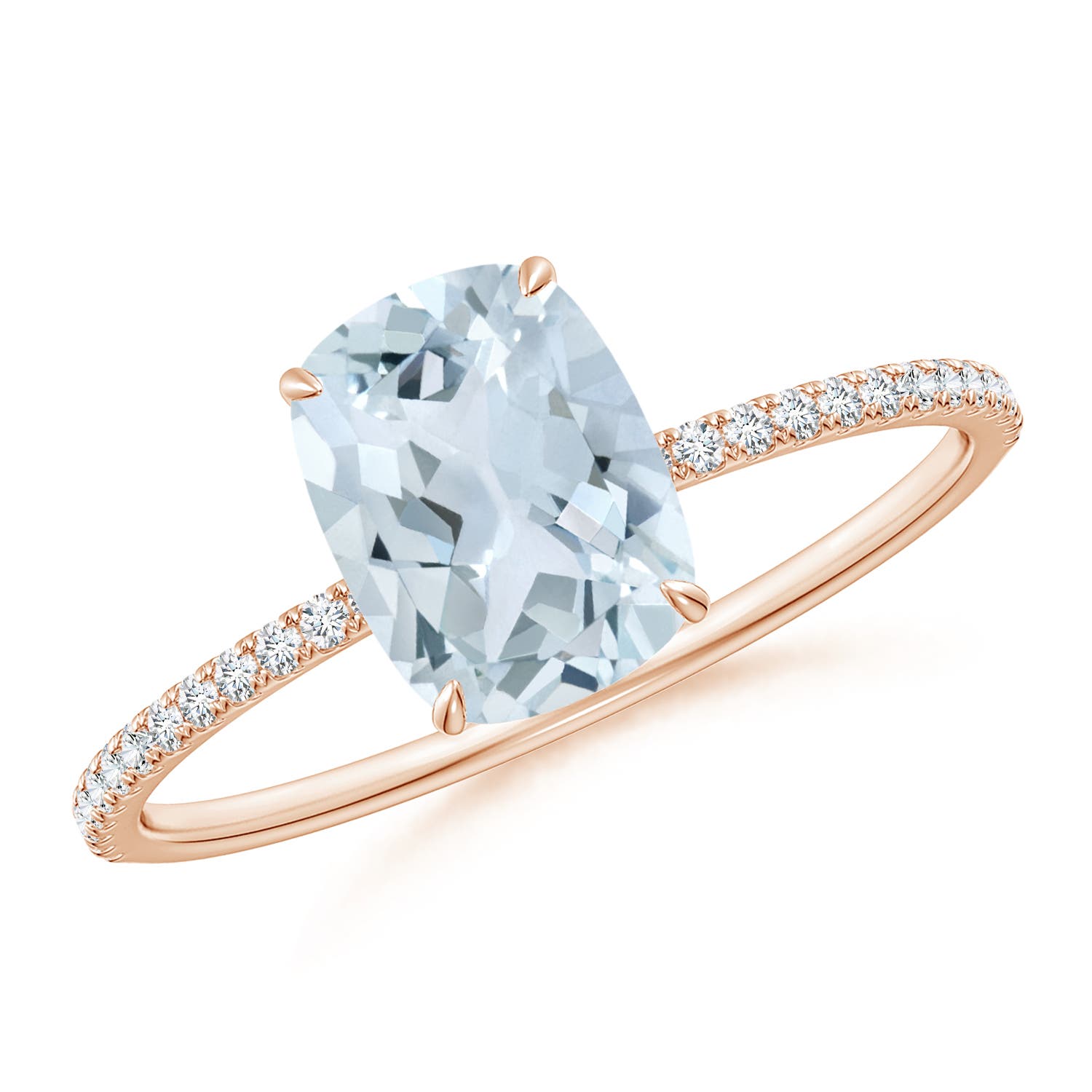 A - Aquamarine / 1.51 CT / 14 KT Rose Gold