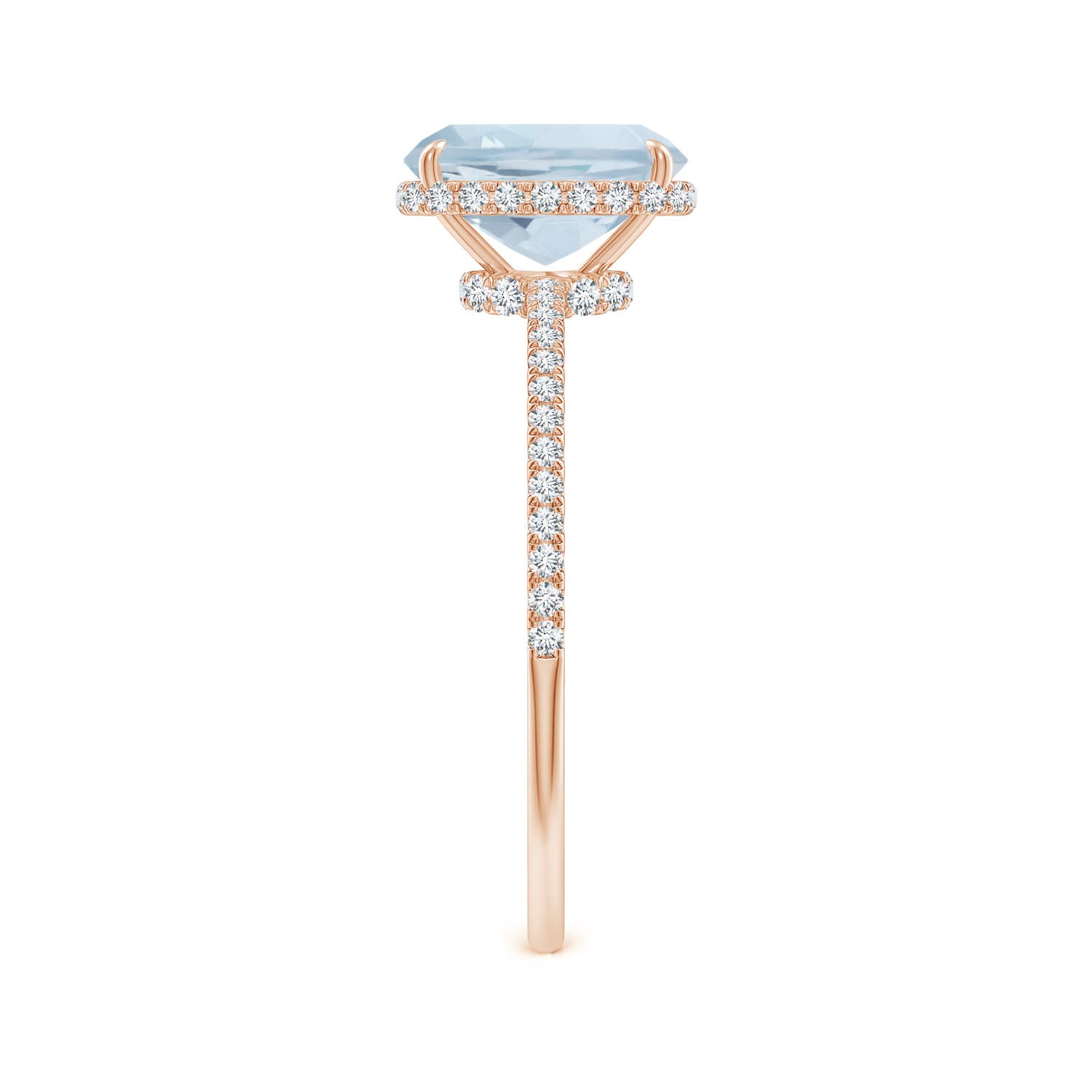 A - Aquamarine / 1.51 CT / 14 KT Rose Gold