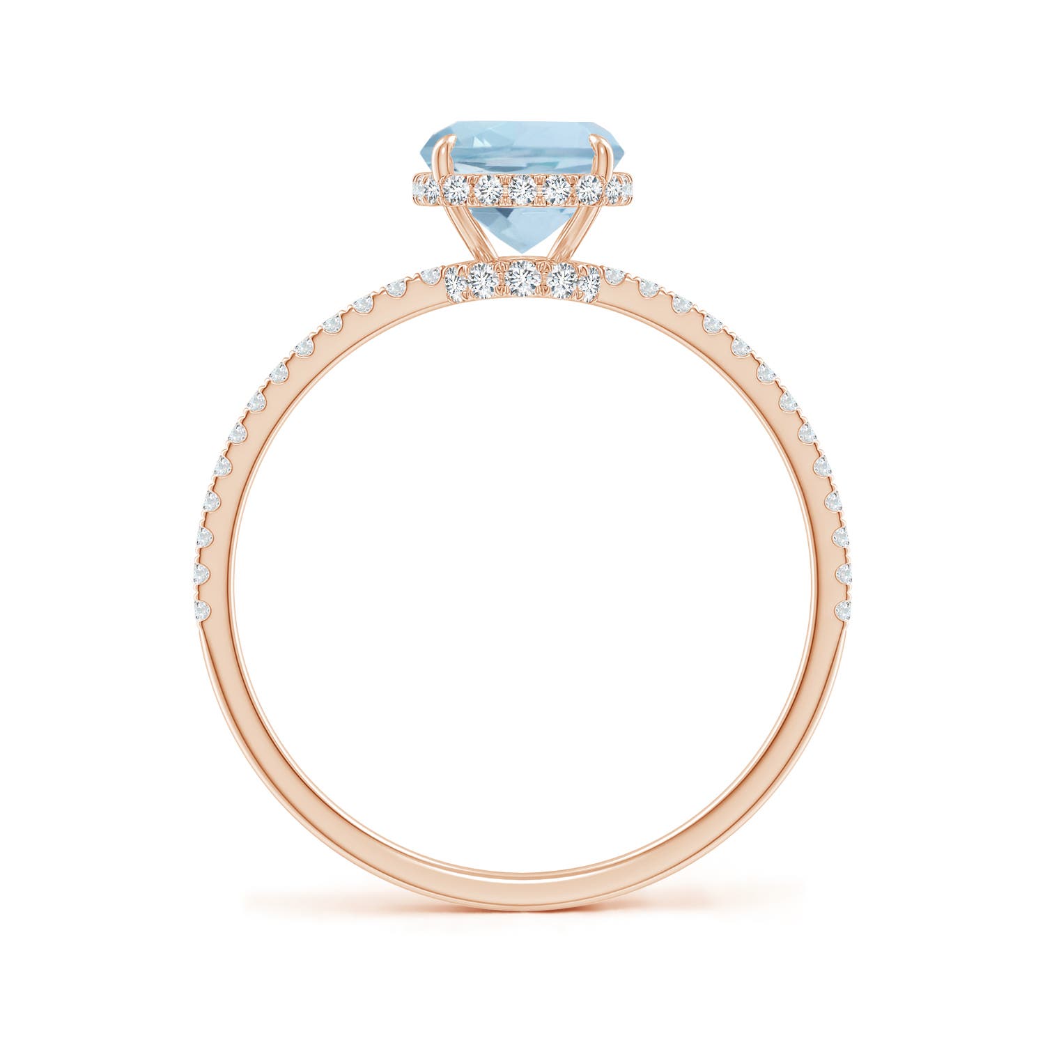 AA - Aquamarine / 1.51 CT / 14 KT Rose Gold