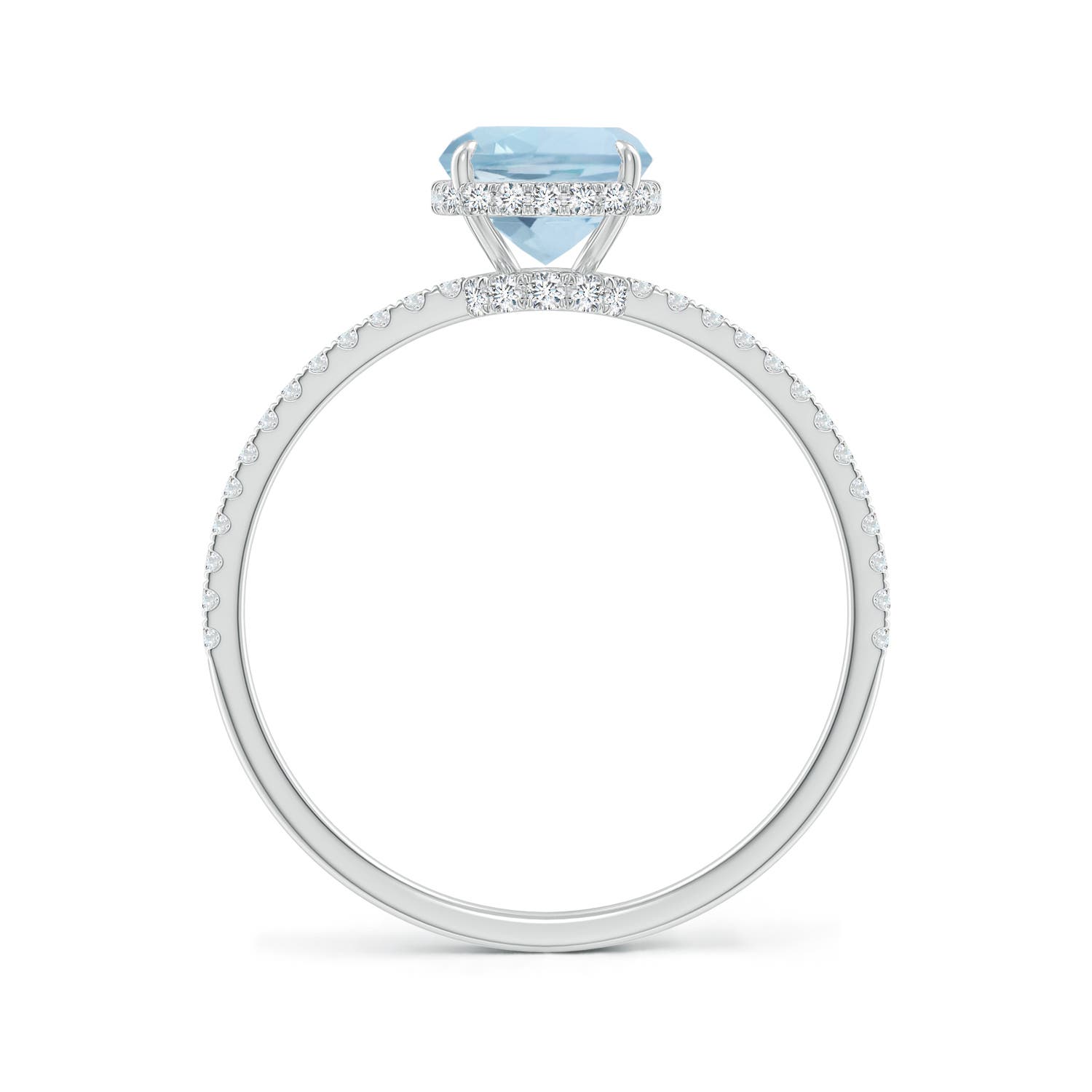 AA - Aquamarine / 1.51 CT / 14 KT White Gold