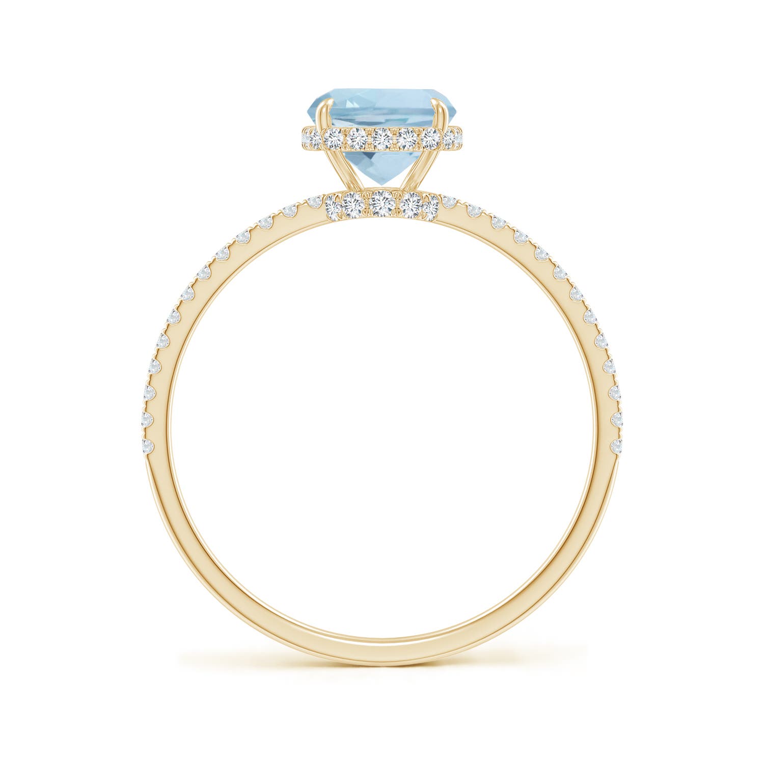 AA - Aquamarine / 1.51 CT / 14 KT Yellow Gold