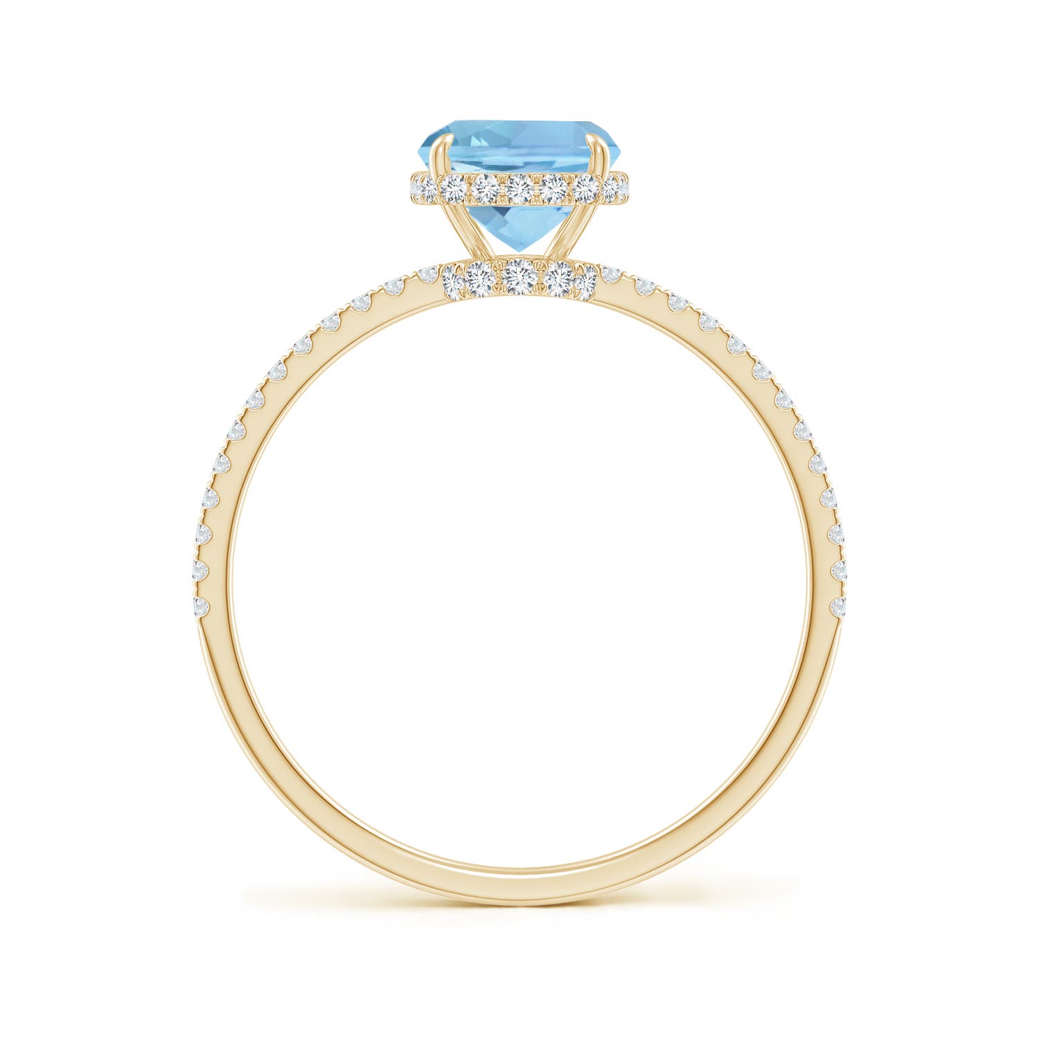 AAAA - Aquamarine / 1.51 CT / 14 KT Yellow Gold