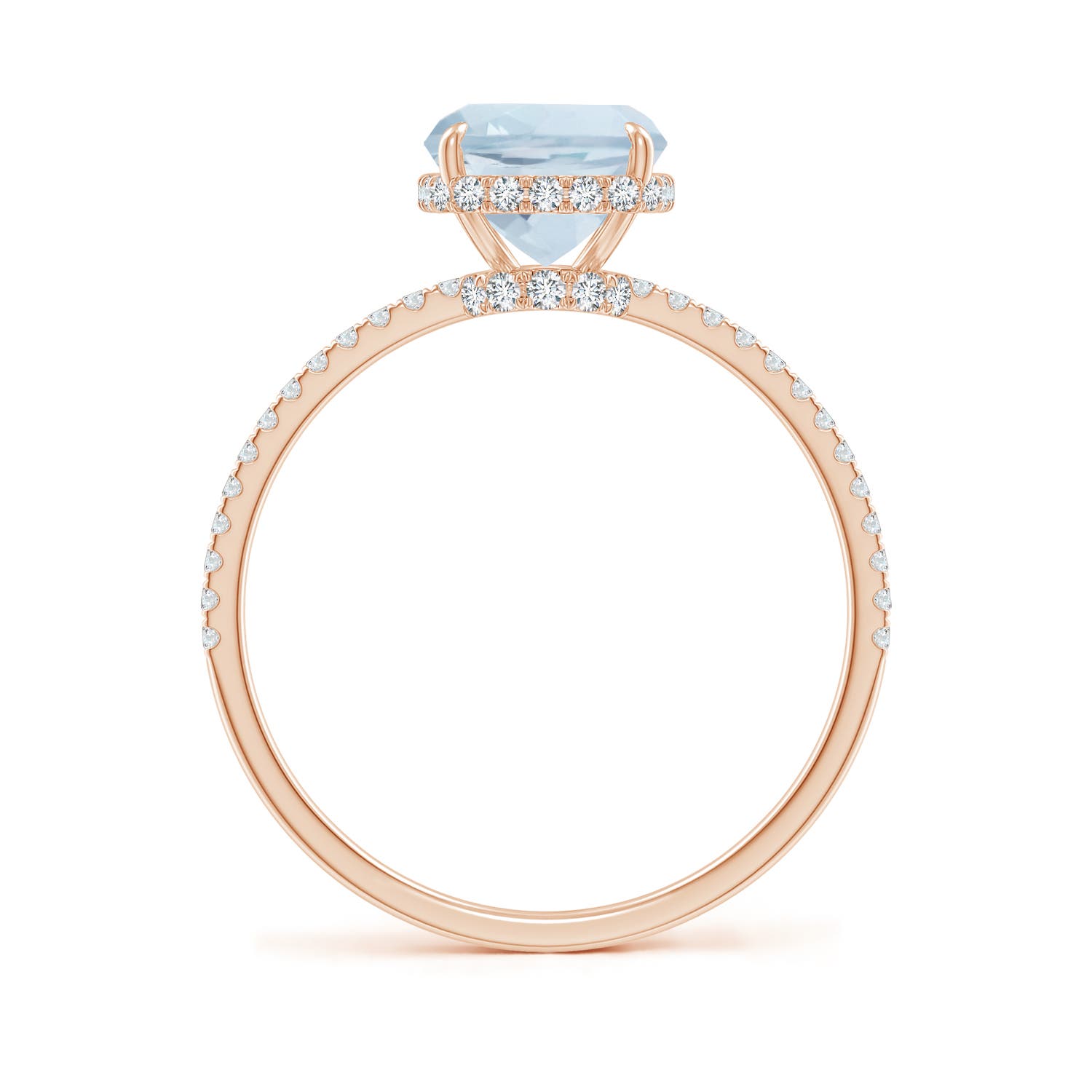 A - Aquamarine / 2.2 CT / 14 KT Rose Gold