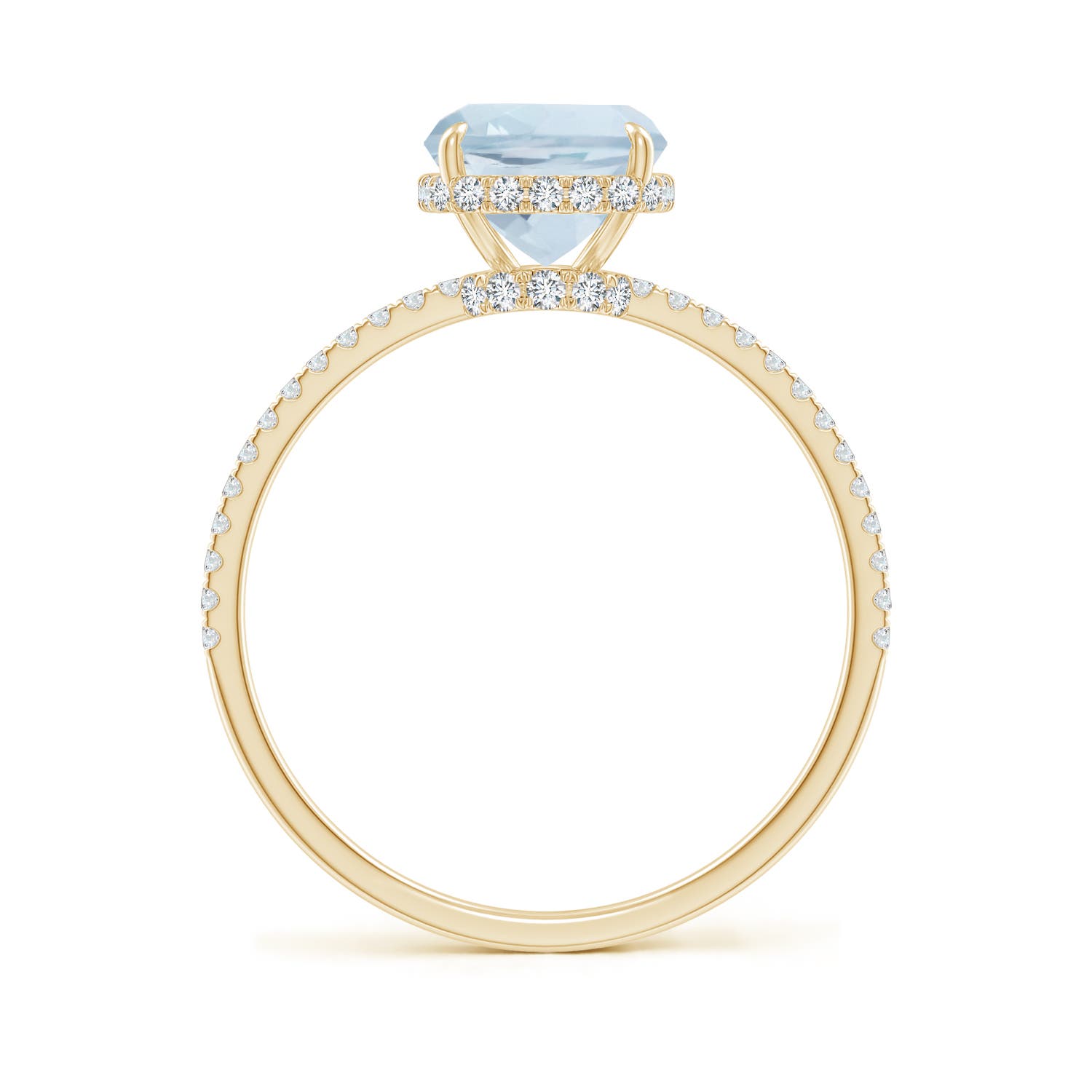 A - Aquamarine / 2.2 CT / 14 KT Yellow Gold