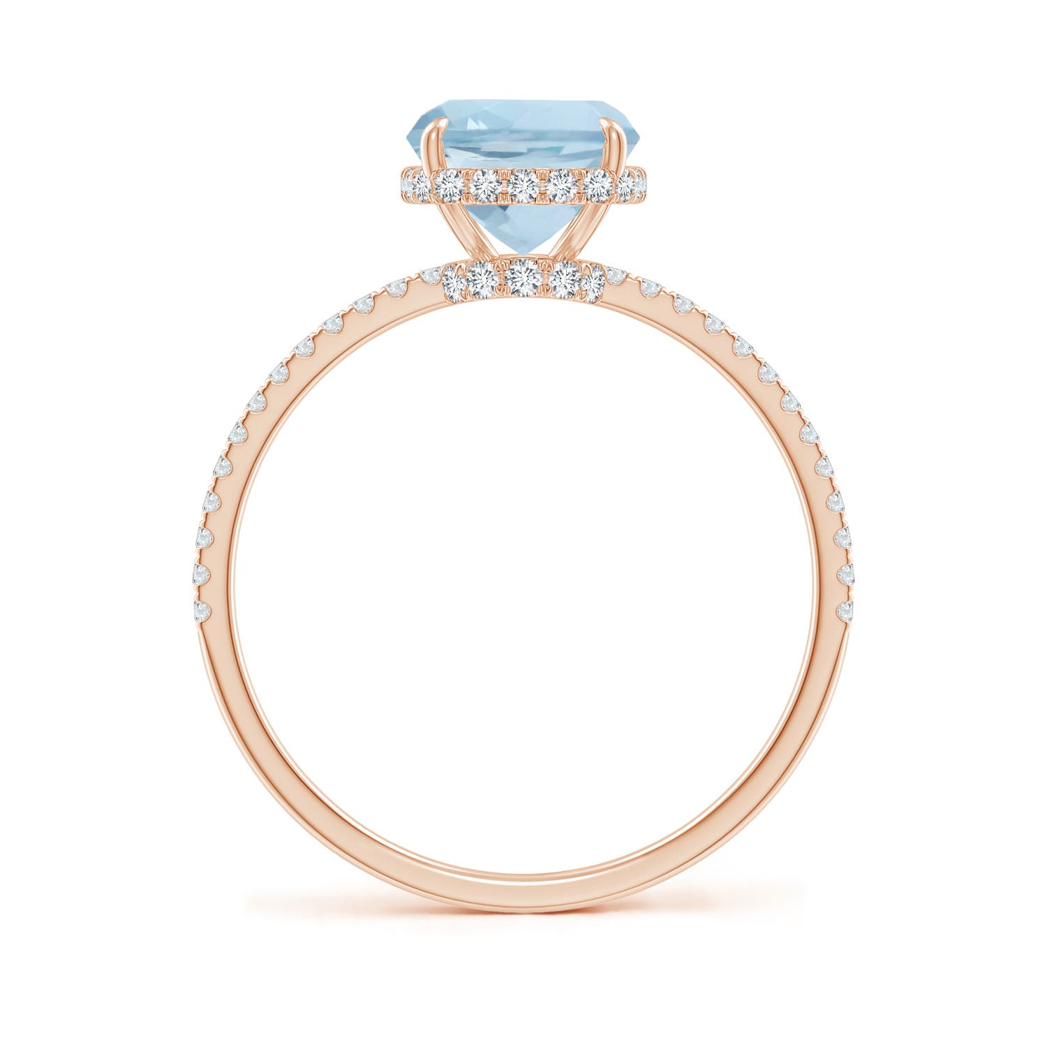 AA - Aquamarine / 2.2 CT / 14 KT Rose Gold