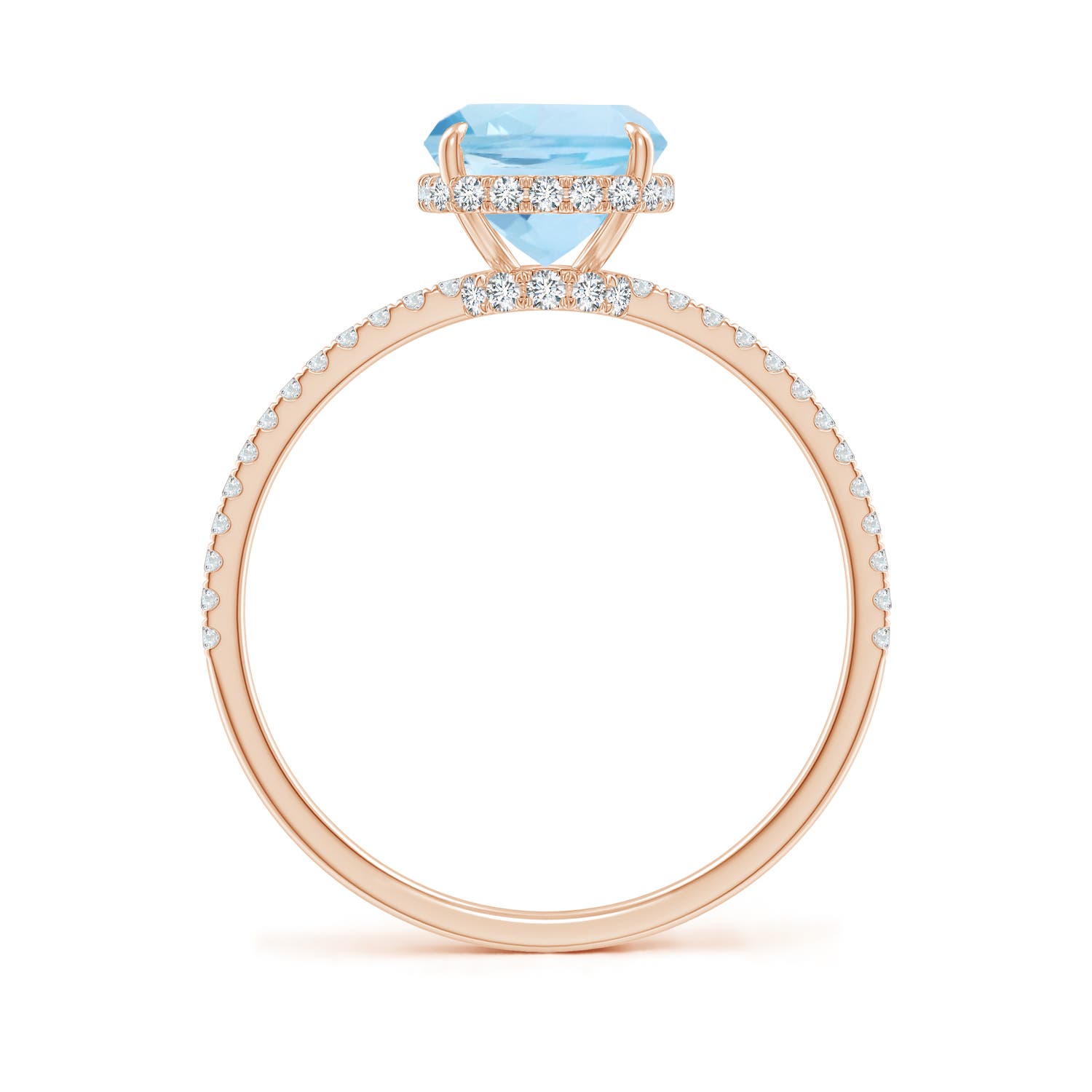 AAA - Aquamarine / 2.2 CT / 14 KT Rose Gold