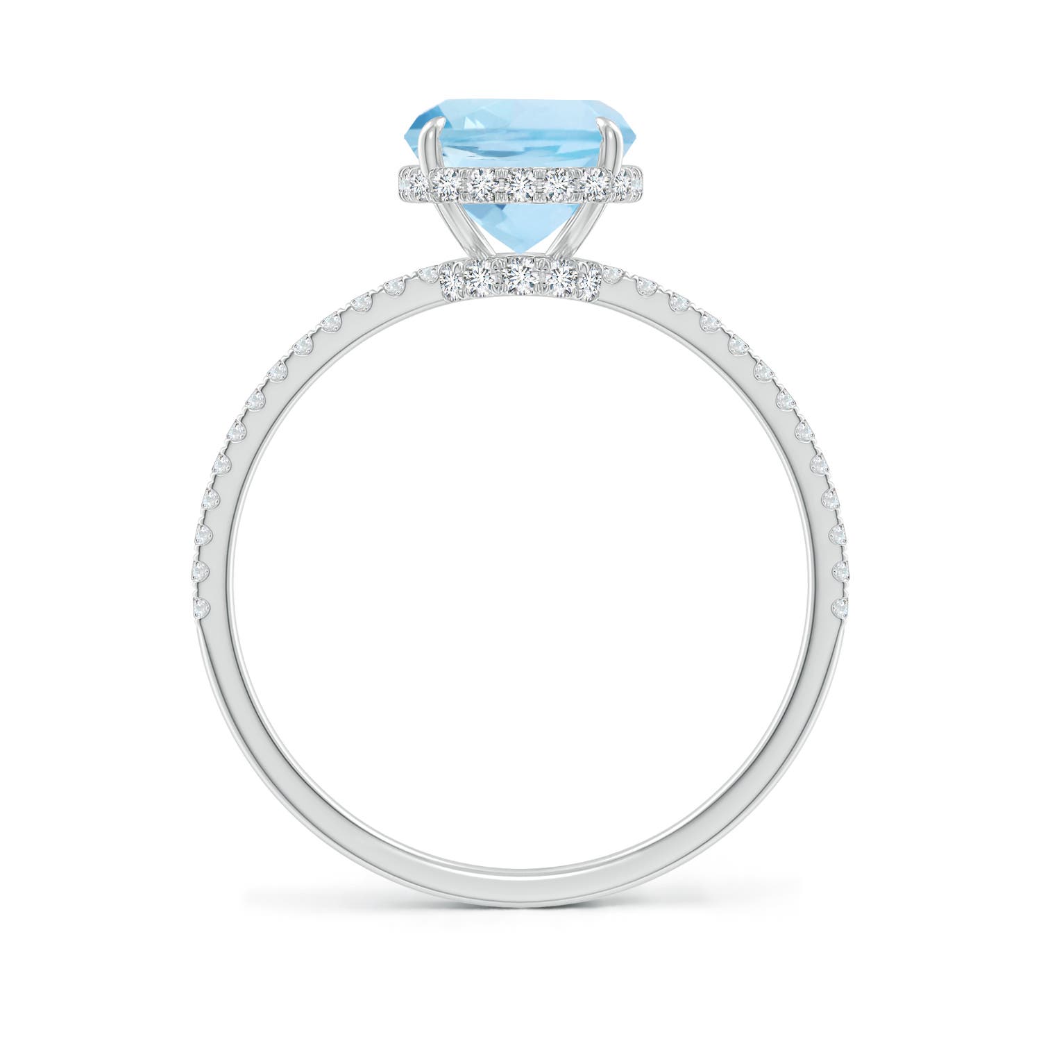 AAA - Aquamarine / 2.2 CT / 14 KT White Gold