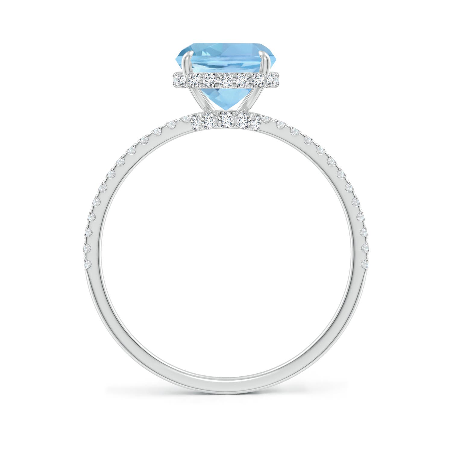 AAAA - Aquamarine / 2.2 CT / 14 KT White Gold