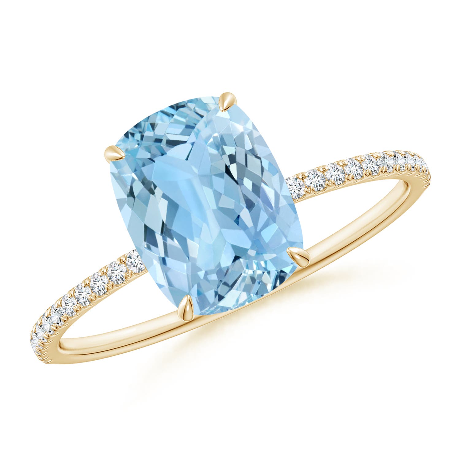 AAAA - Aquamarine / 2.2 CT / 14 KT Yellow Gold