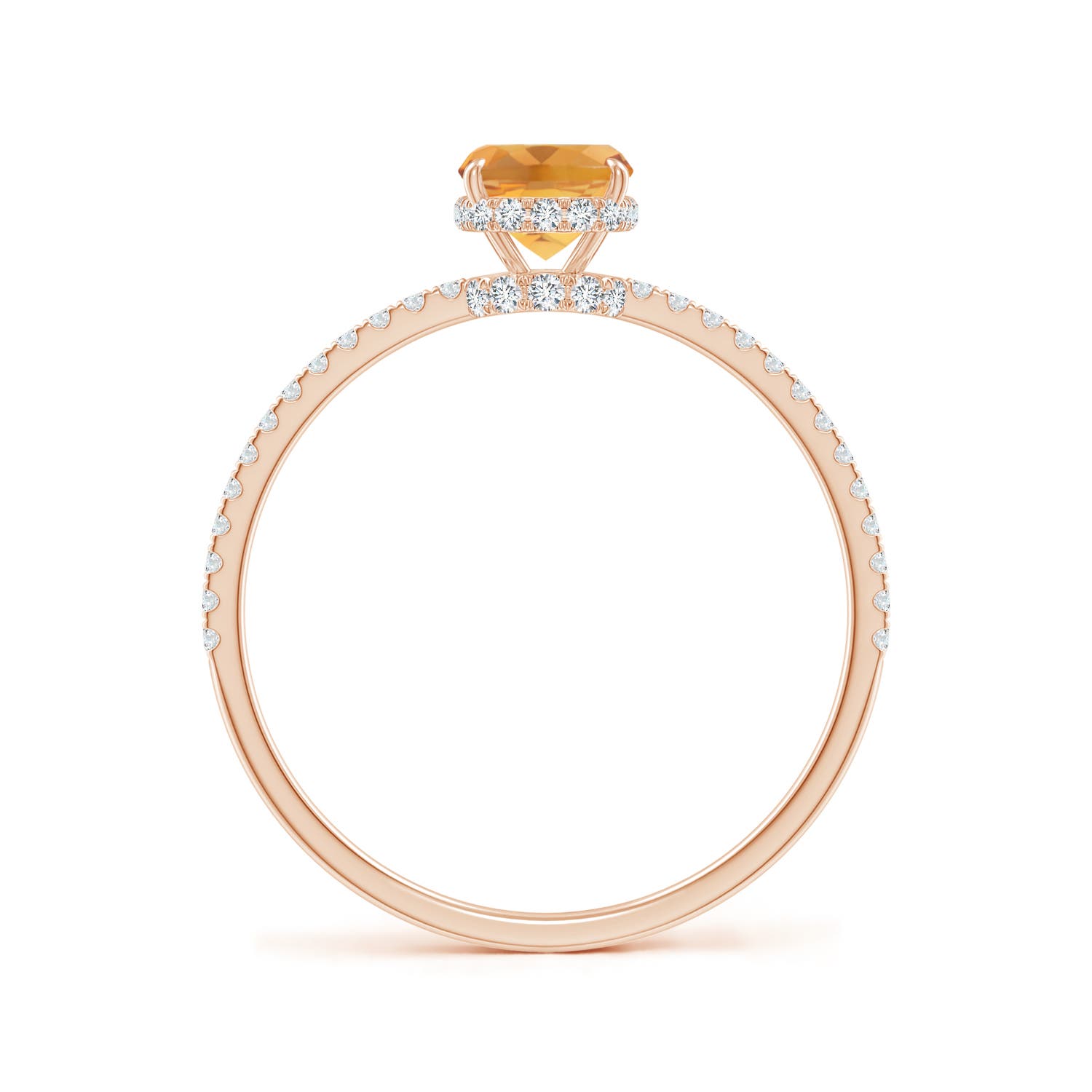 A - Citrine / 1.07 CT / 14 KT Rose Gold