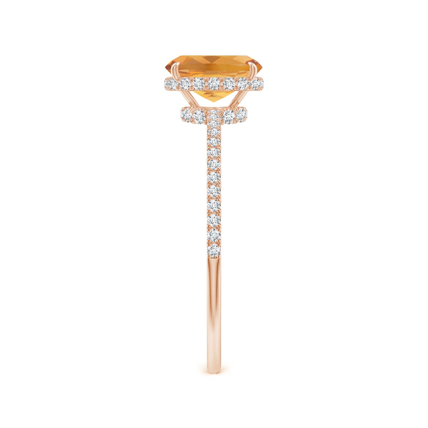 A - Citrine / 1.07 CT / 14 KT Rose Gold