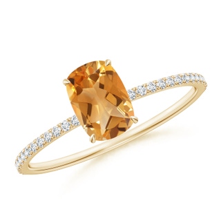 Cushion Rectangular A Citrine