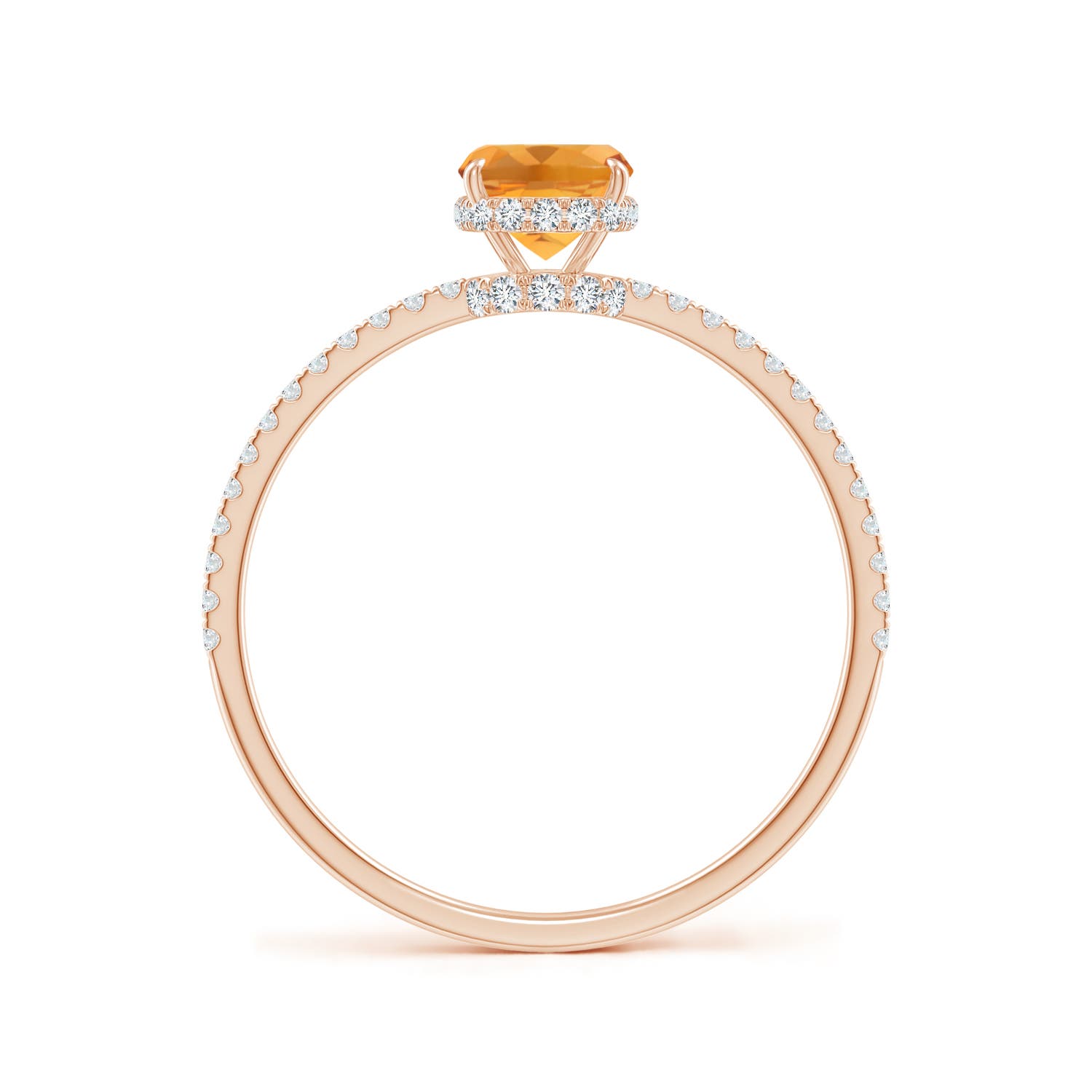 AA - Citrine / 1.07 CT / 14 KT Rose Gold