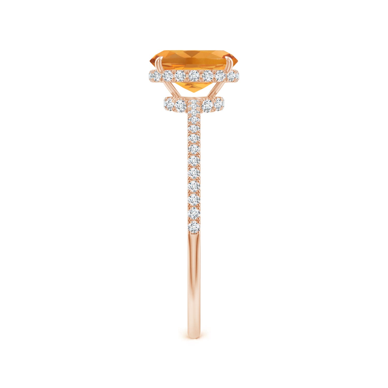 AA - Citrine / 1.07 CT / 14 KT Rose Gold