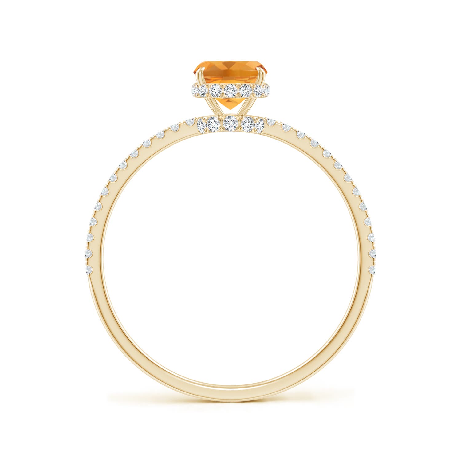 AA - Citrine / 1.07 CT / 14 KT Yellow Gold