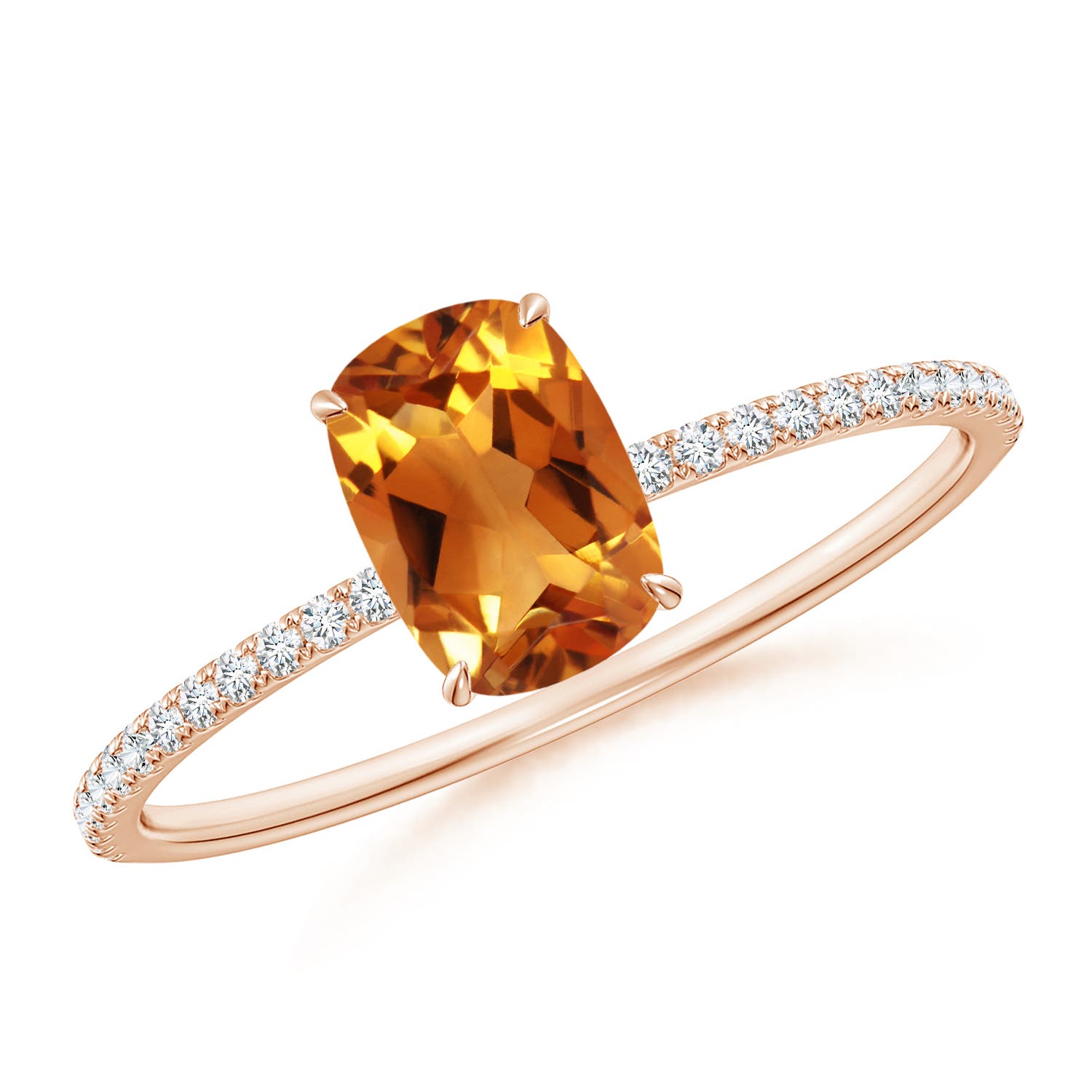 AAA - Citrine / 1.07 CT / 14 KT Rose Gold