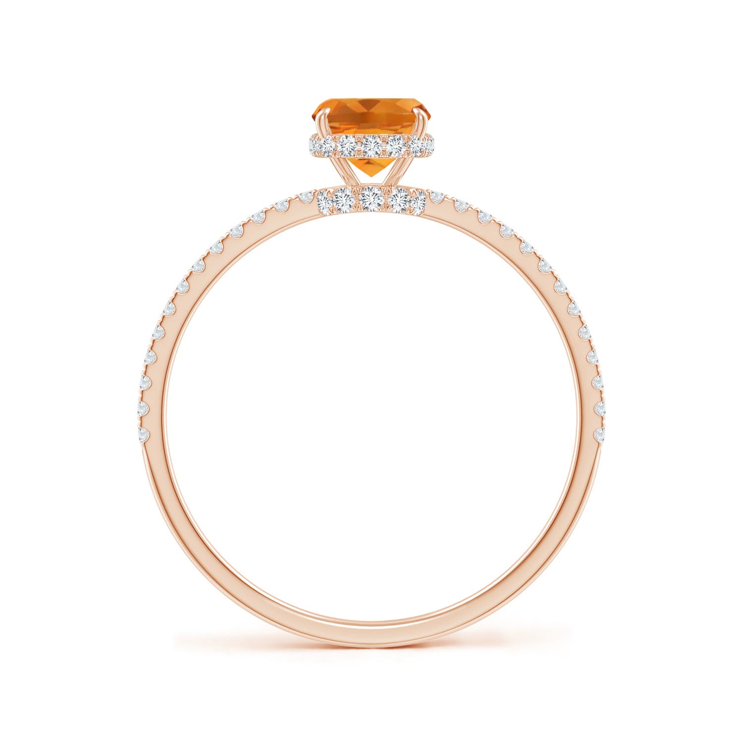 AAA - Citrine / 1.07 CT / 14 KT Rose Gold