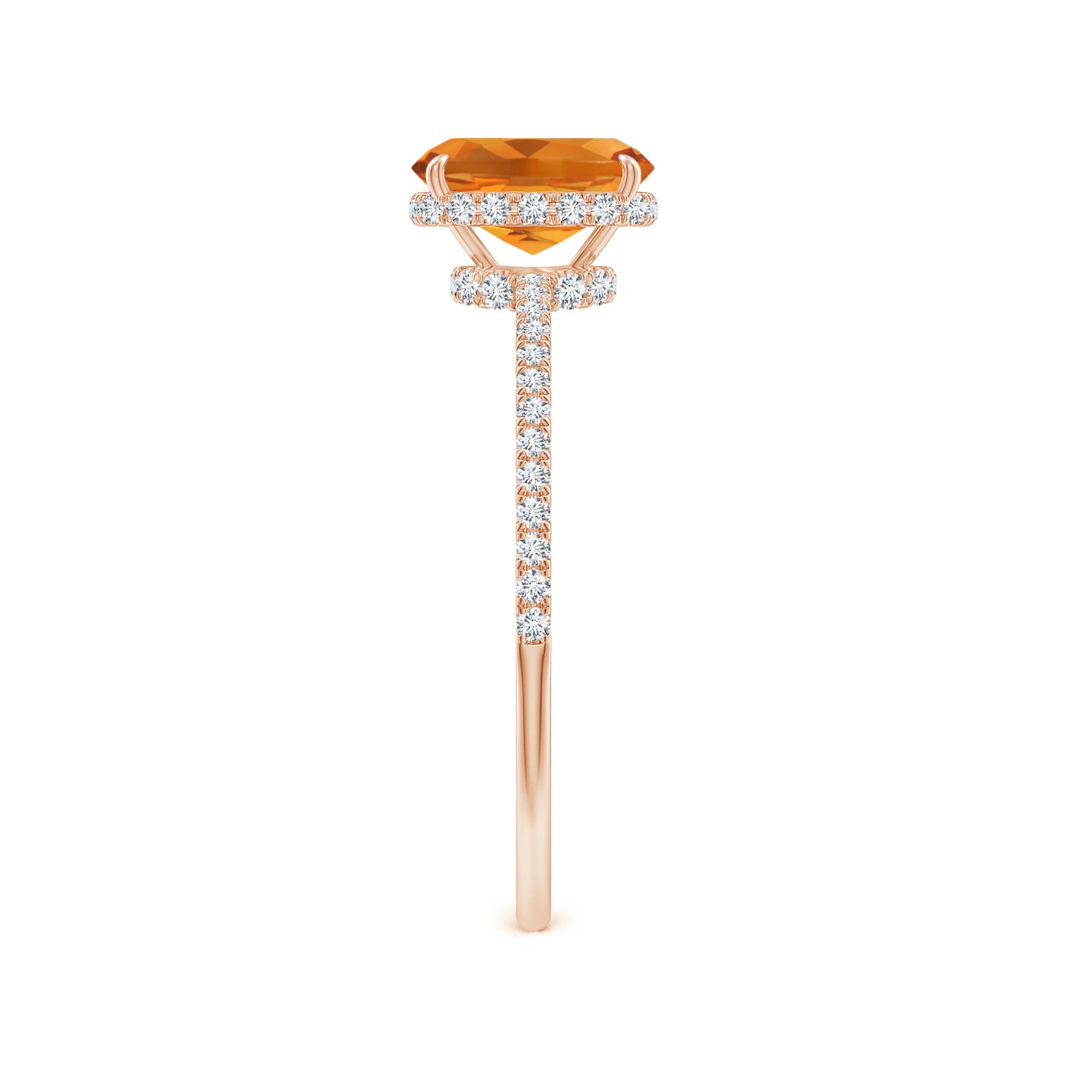 AAA - Citrine / 1.07 CT / 14 KT Rose Gold