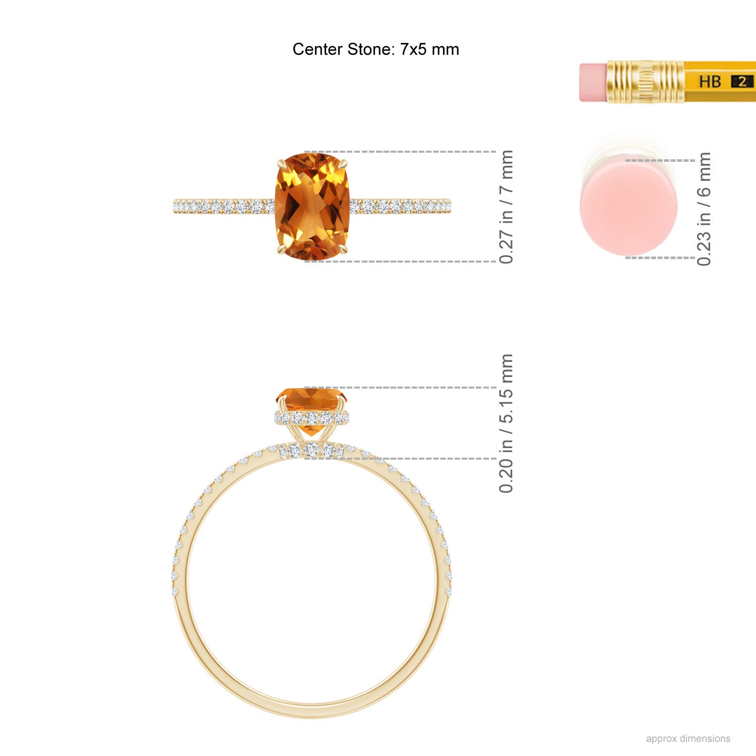 AAA - Citrine / 1.07 CT / 14 KT Yellow Gold