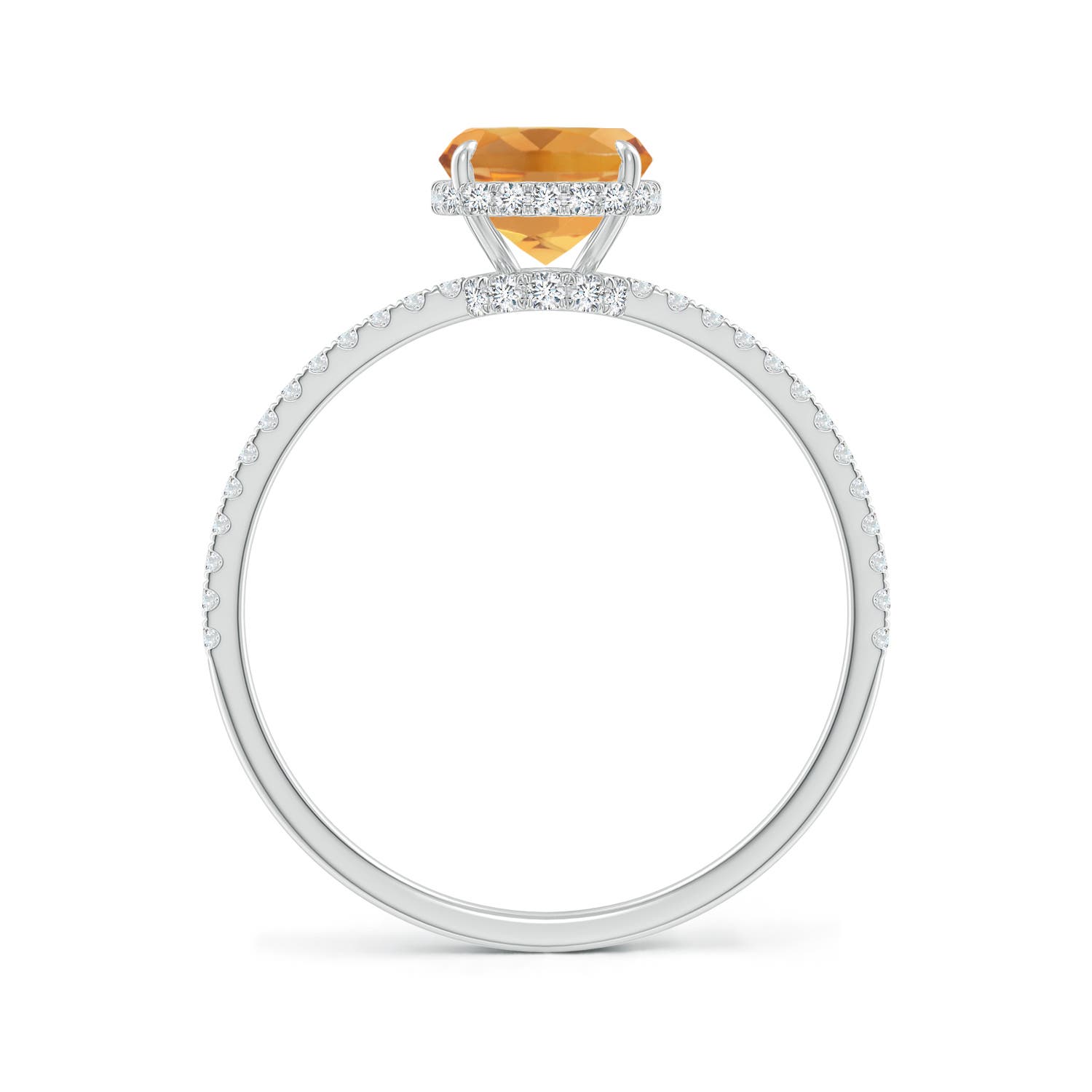 A - Citrine / 1.63 CT / 14 KT White Gold