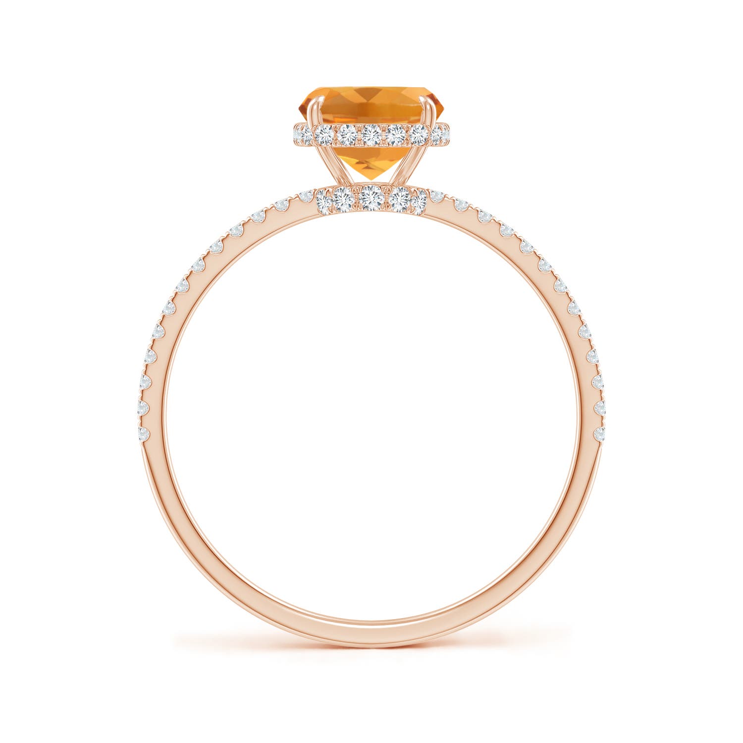 AA - Citrine / 1.63 CT / 14 KT Rose Gold