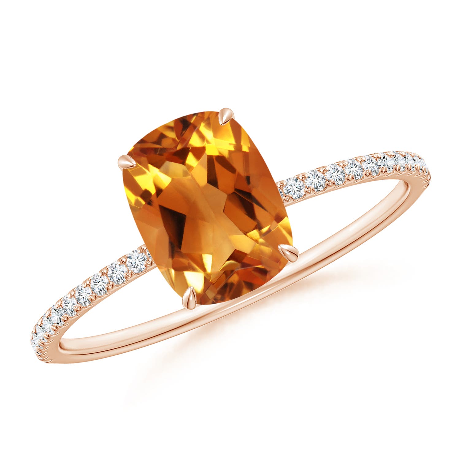 AAA - Citrine / 1.63 CT / 14 KT Rose Gold