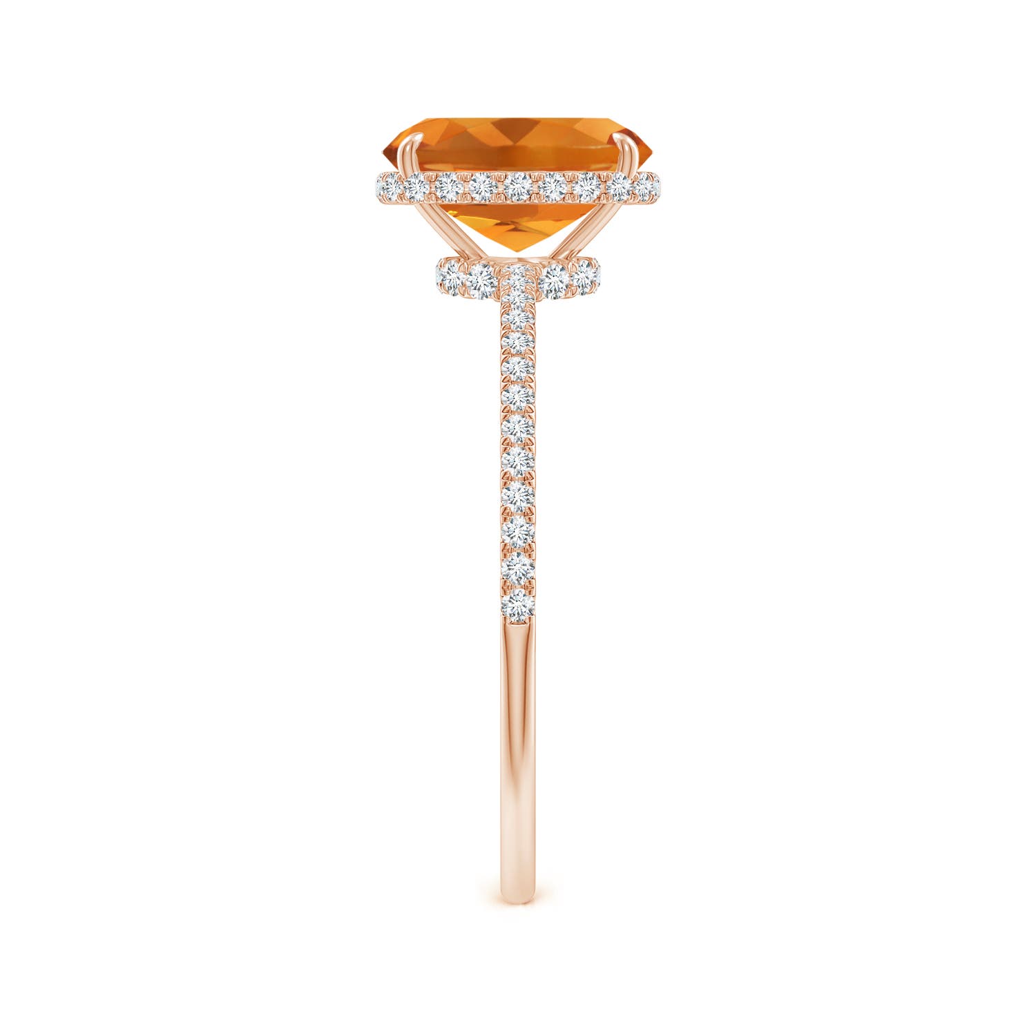 AAA - Citrine / 1.63 CT / 14 KT Rose Gold