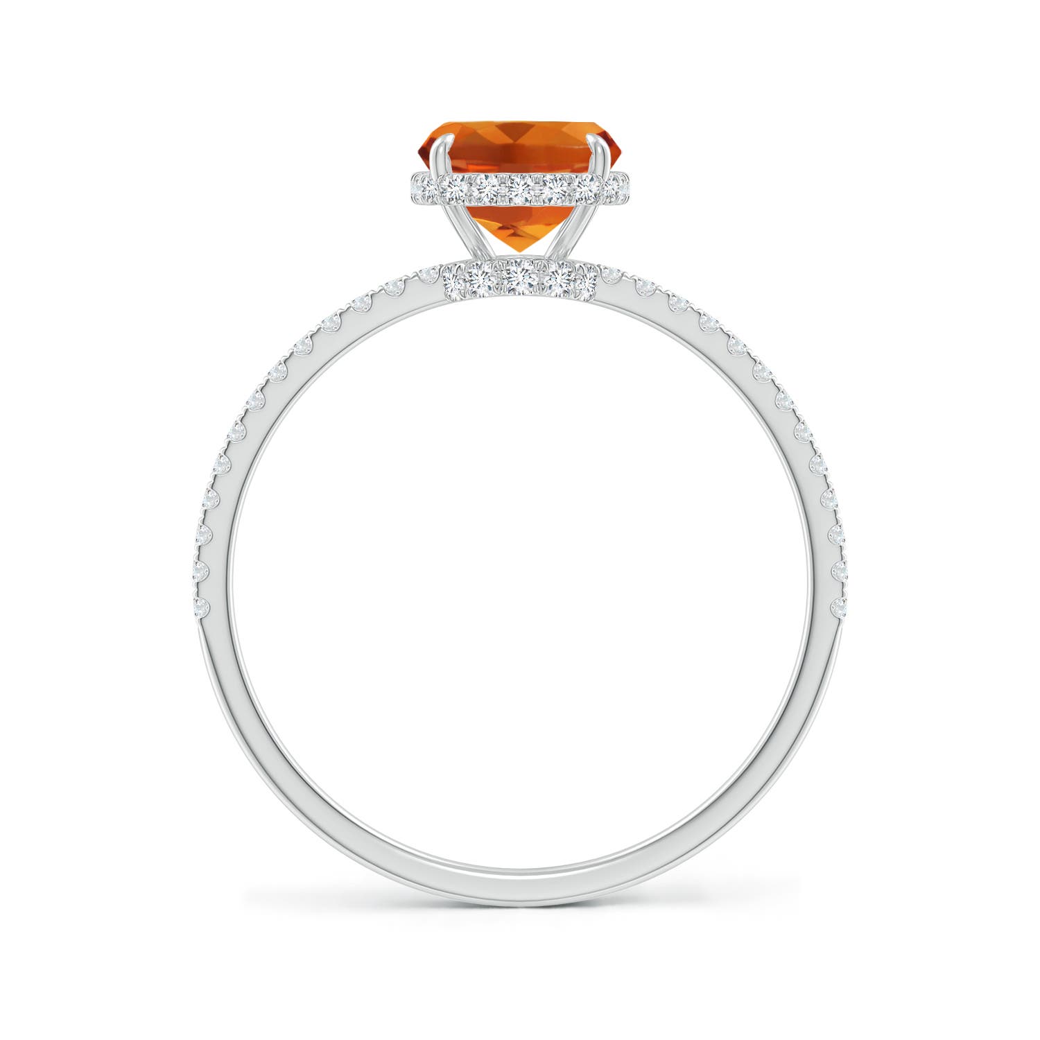 AAAA - Citrine / 1.63 CT / 14 KT White Gold