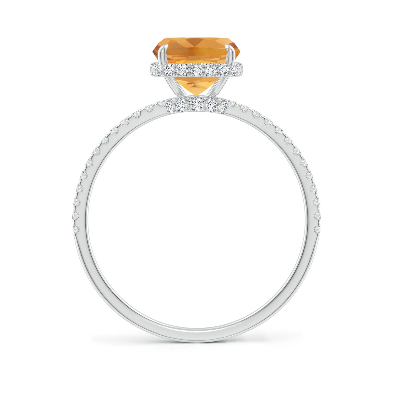 A - Citrine / 2.3 CT / 14 KT White Gold