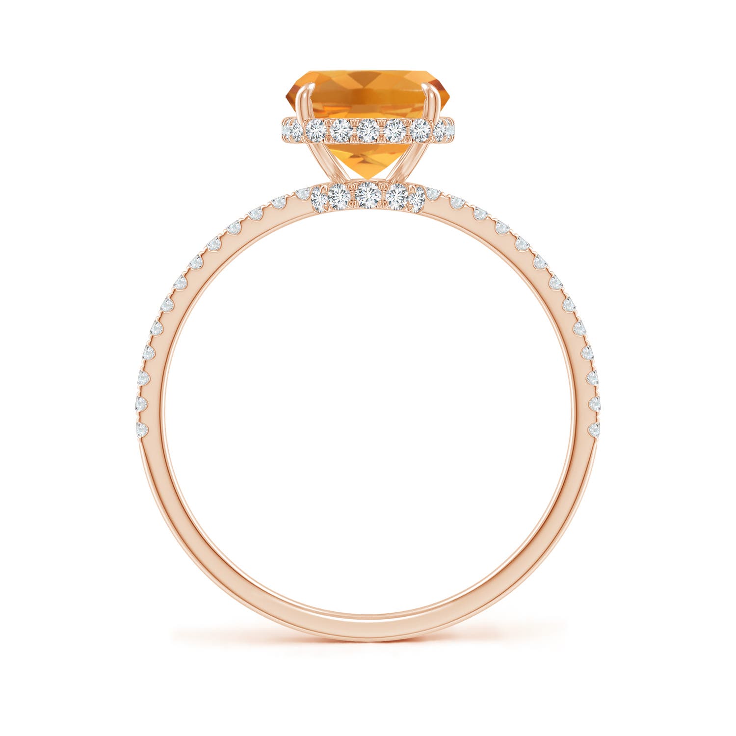 AA - Citrine / 2.3 CT / 14 KT Rose Gold