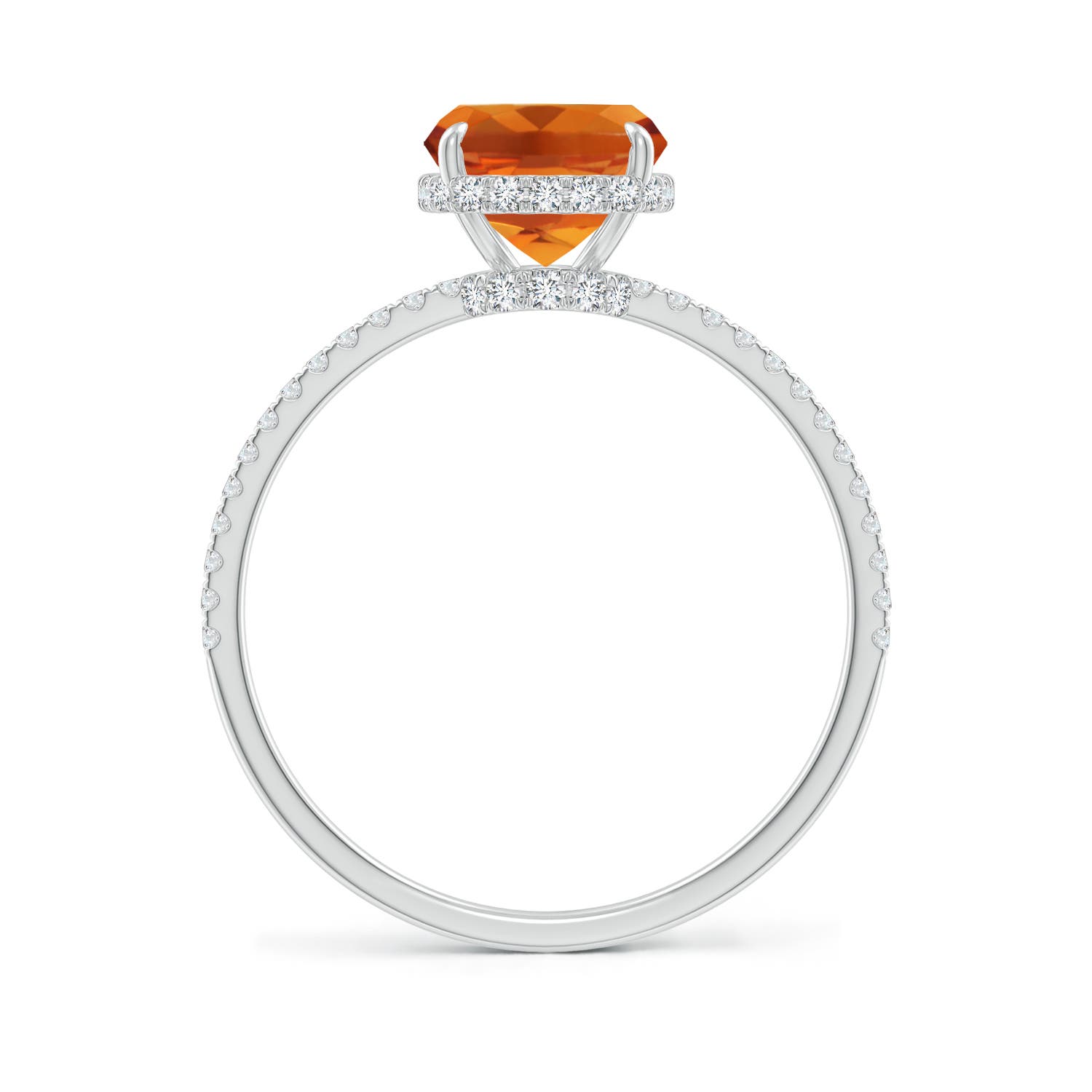 AAAA - Citrine / 2.3 CT / 14 KT White Gold