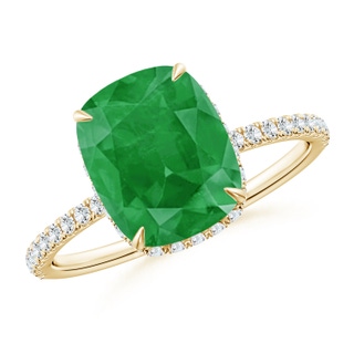 Cushion Rectangular A Emerald