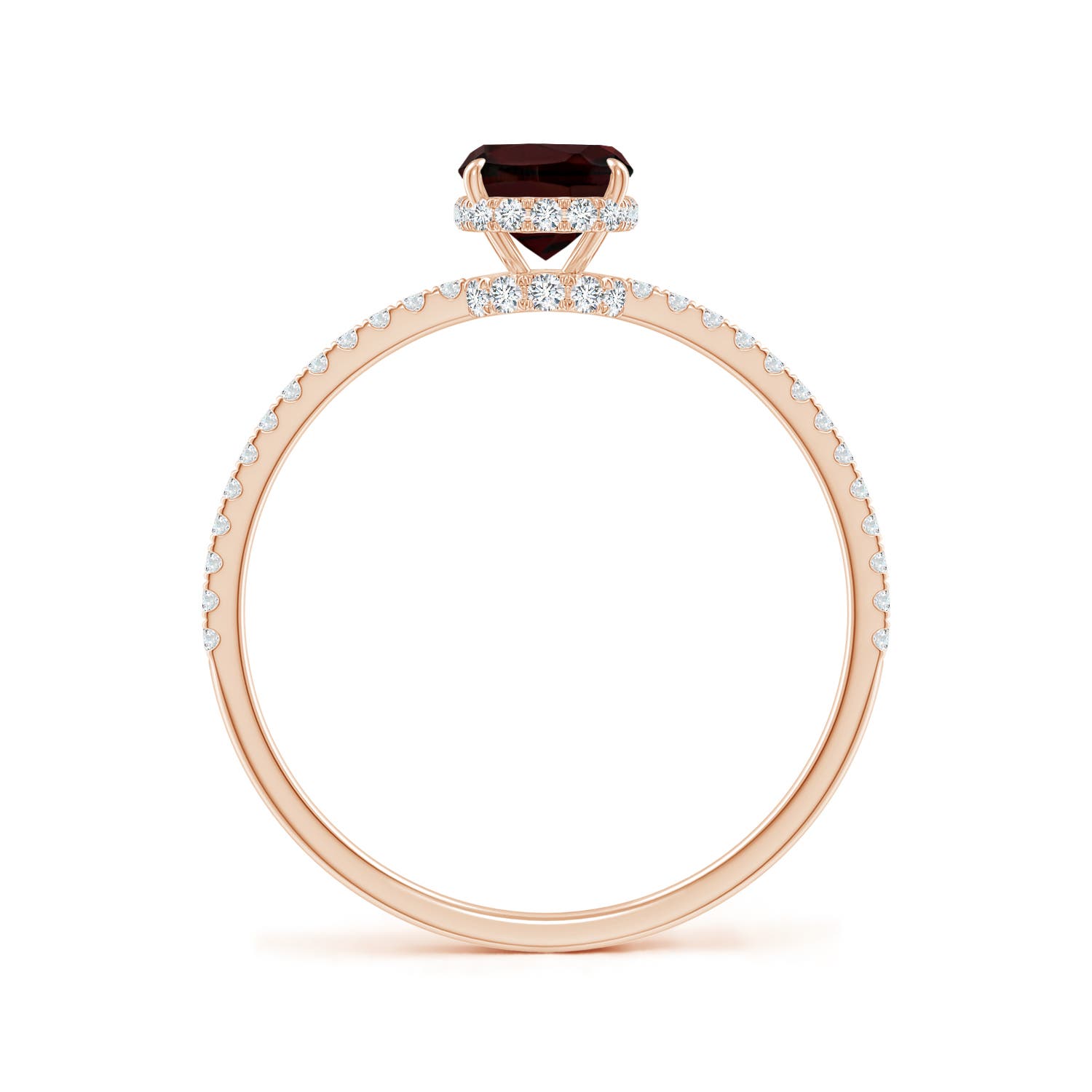 A - Garnet / 1.4 CT / 14 KT Rose Gold