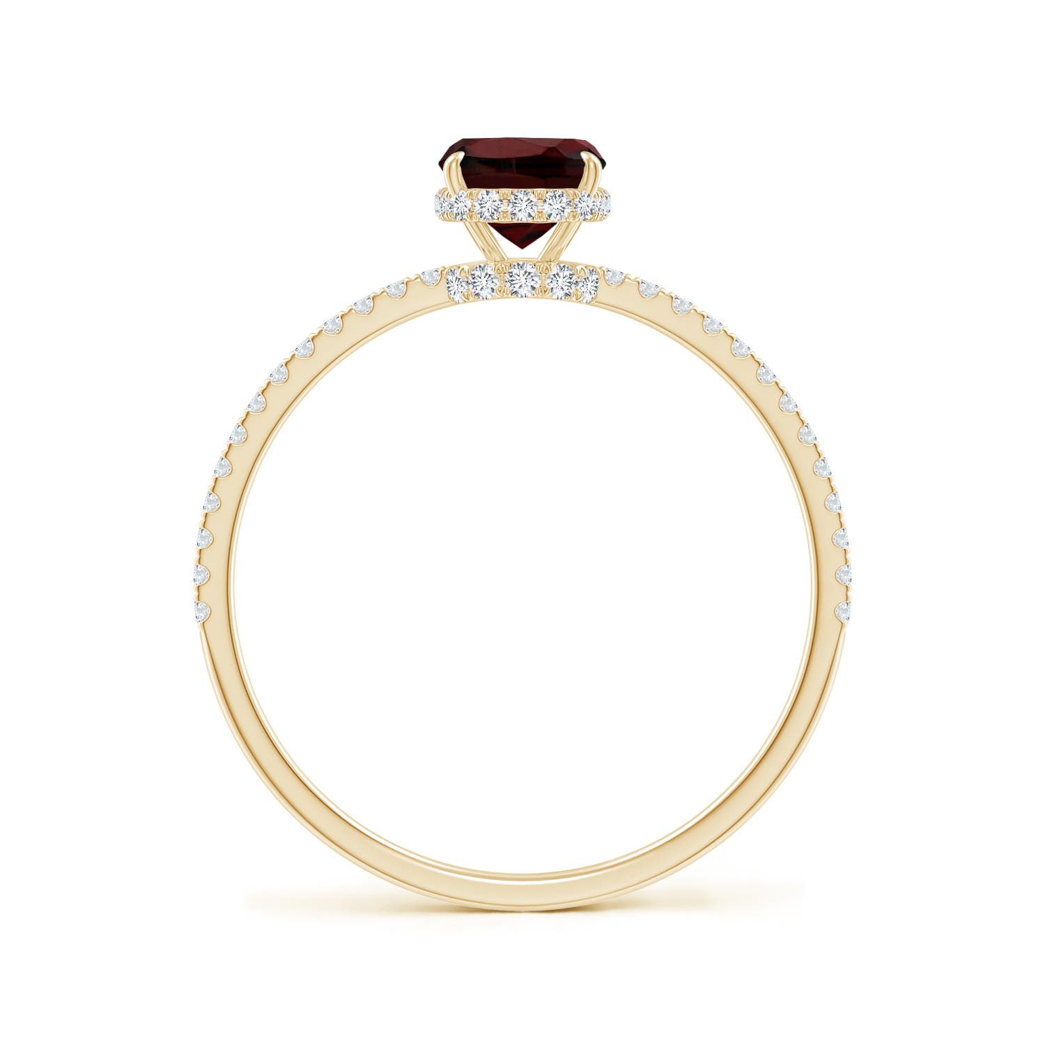 AA - Garnet / 1.4 CT / 14 KT Yellow Gold