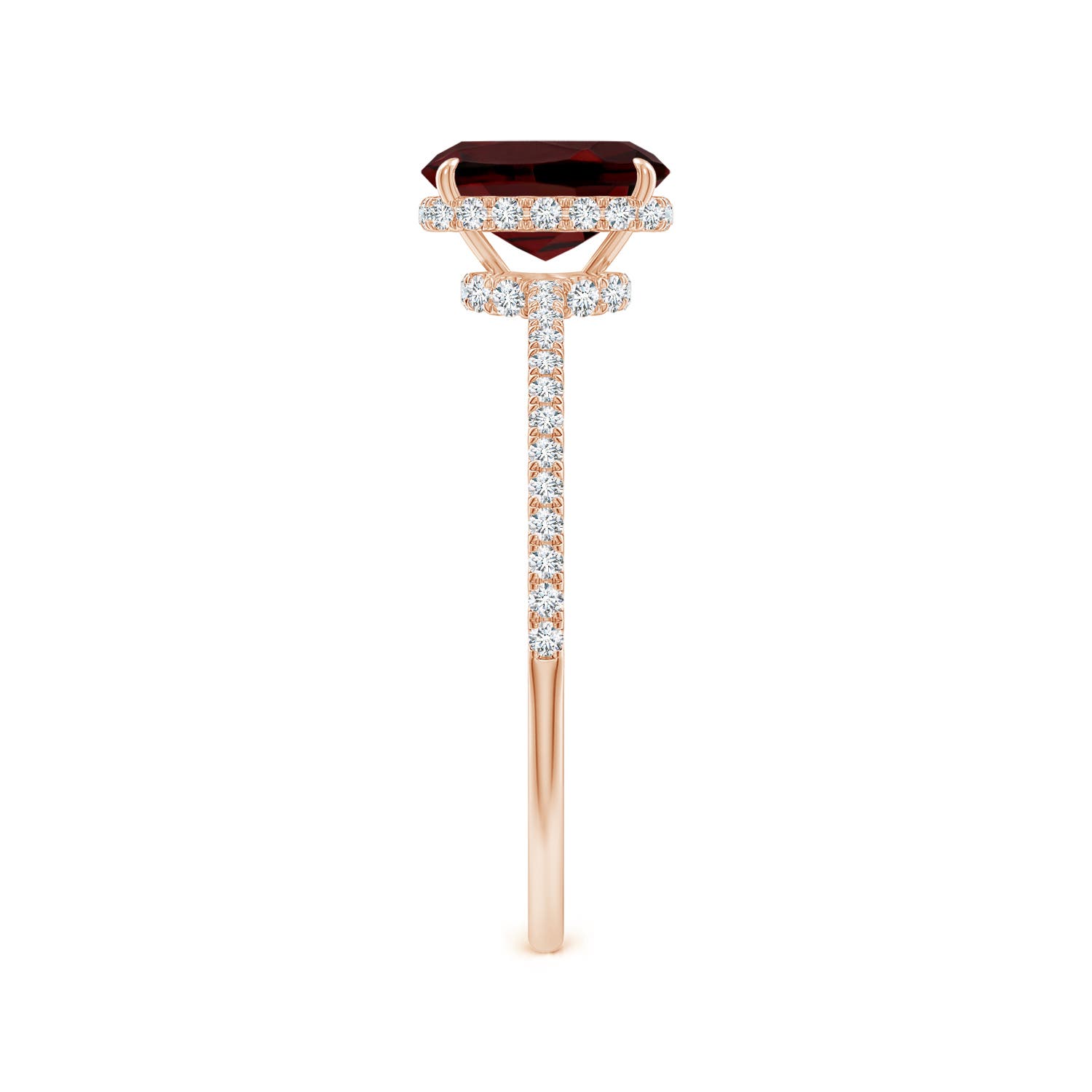 AAA - Garnet / 1.4 CT / 14 KT Rose Gold