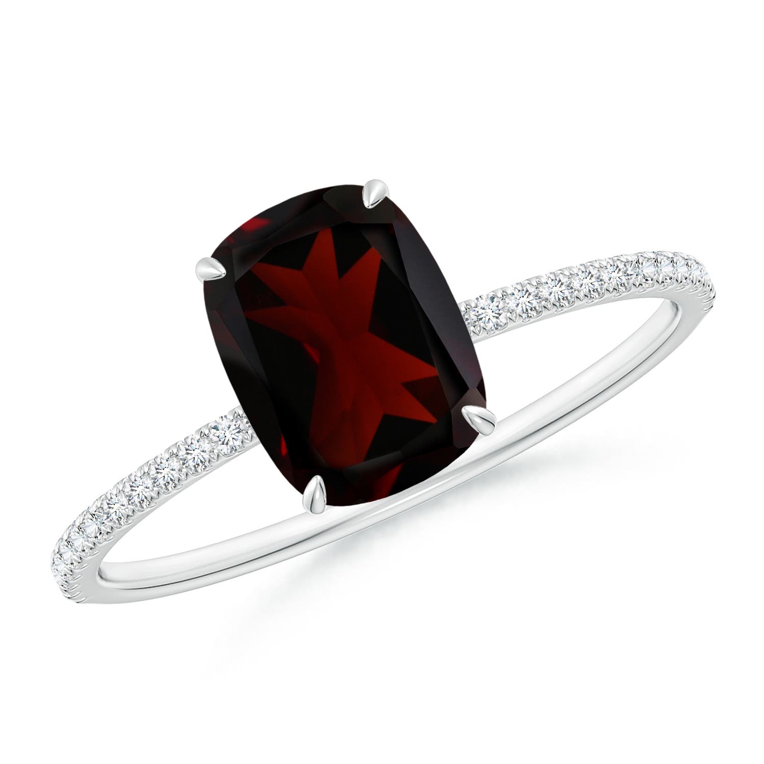 A - Garnet / 1.91 CT / 14 KT White Gold