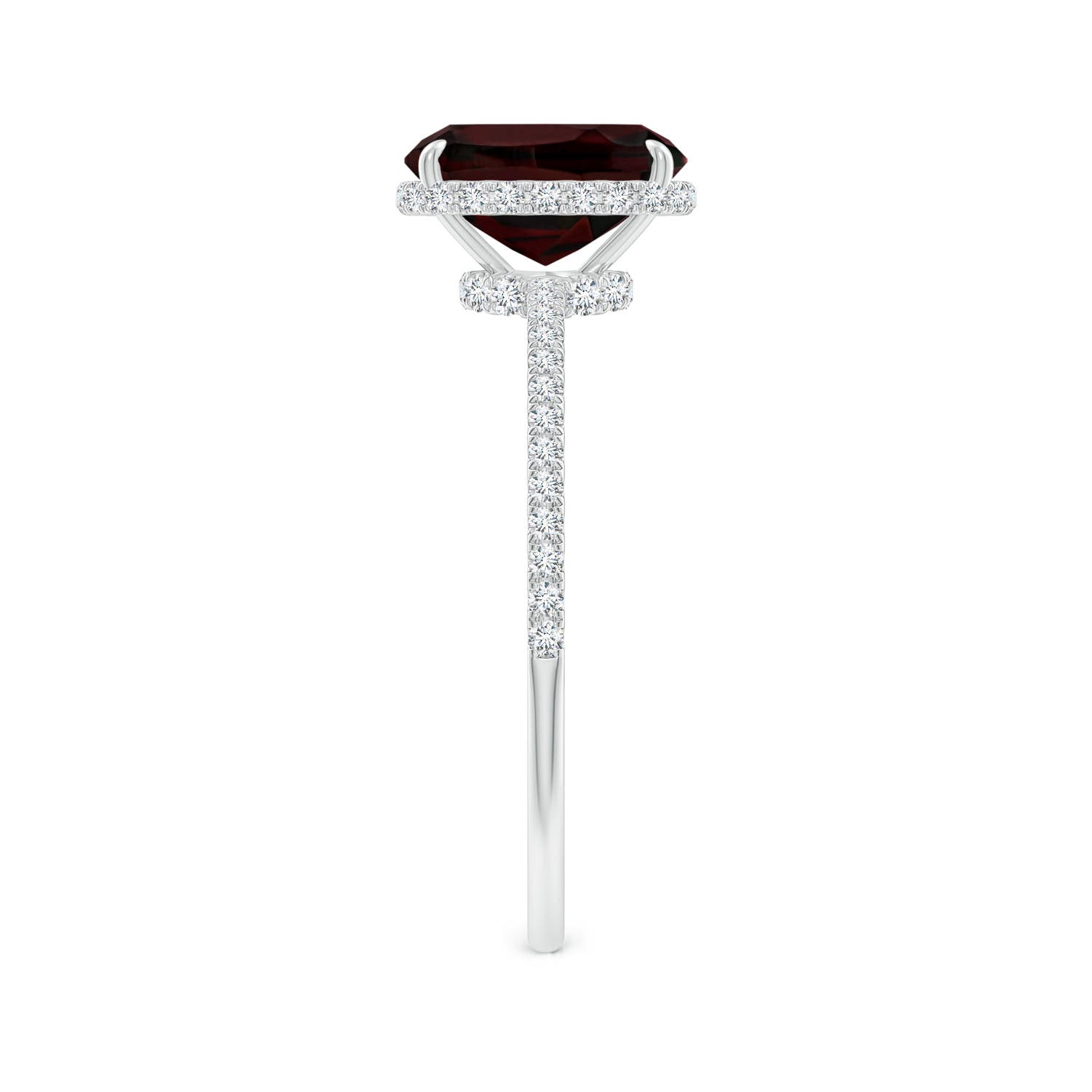 A - Garnet / 1.91 CT / 14 KT White Gold